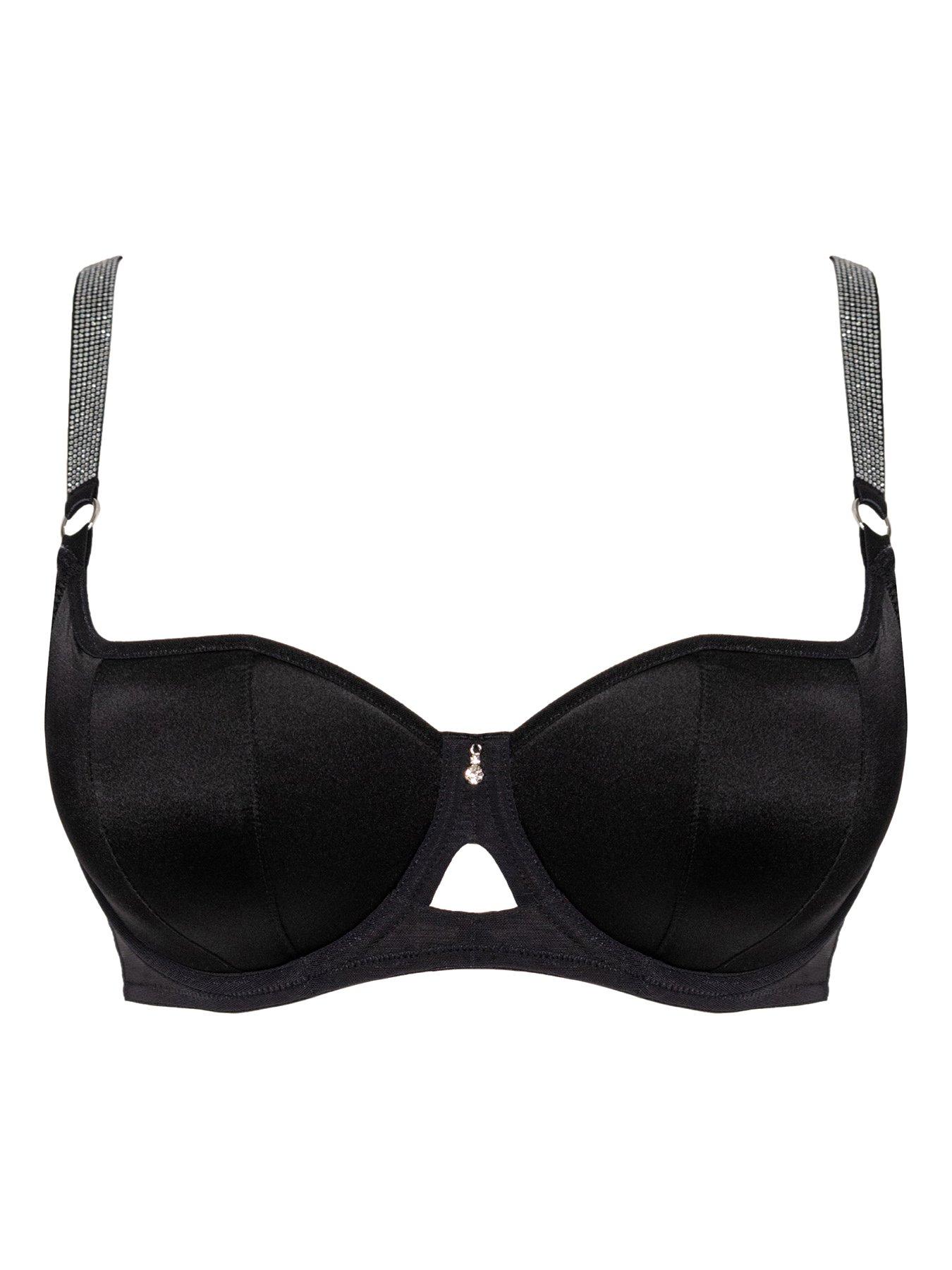 Image 5 of 5 of Curvy Kate Boost Diamante Padded Balcony Bra Black
