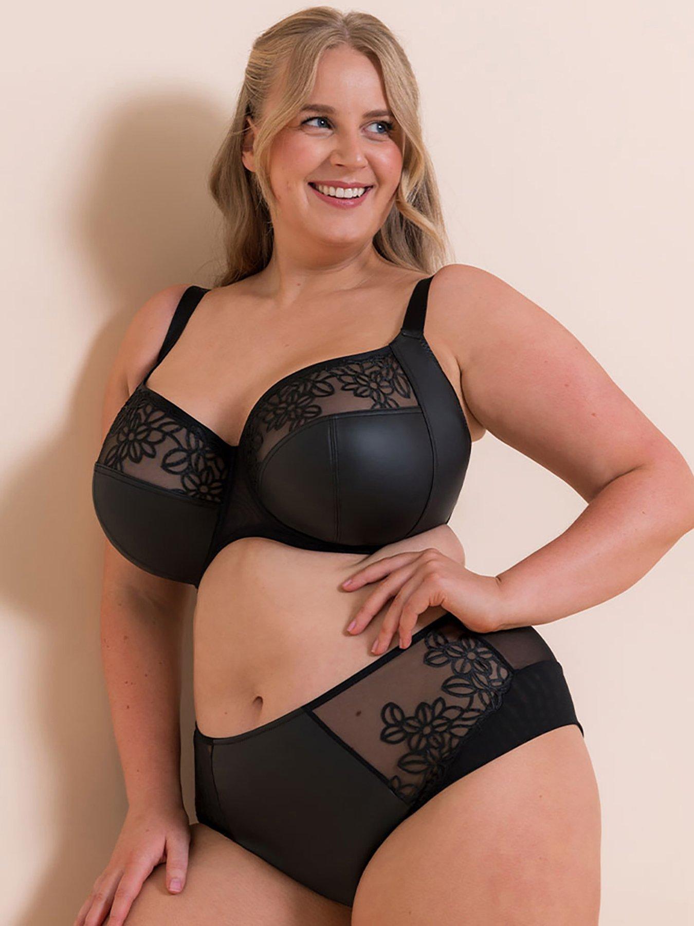 Image 3 of 5 of Curvy Kate Enchant Side Support Balcony Bra Black