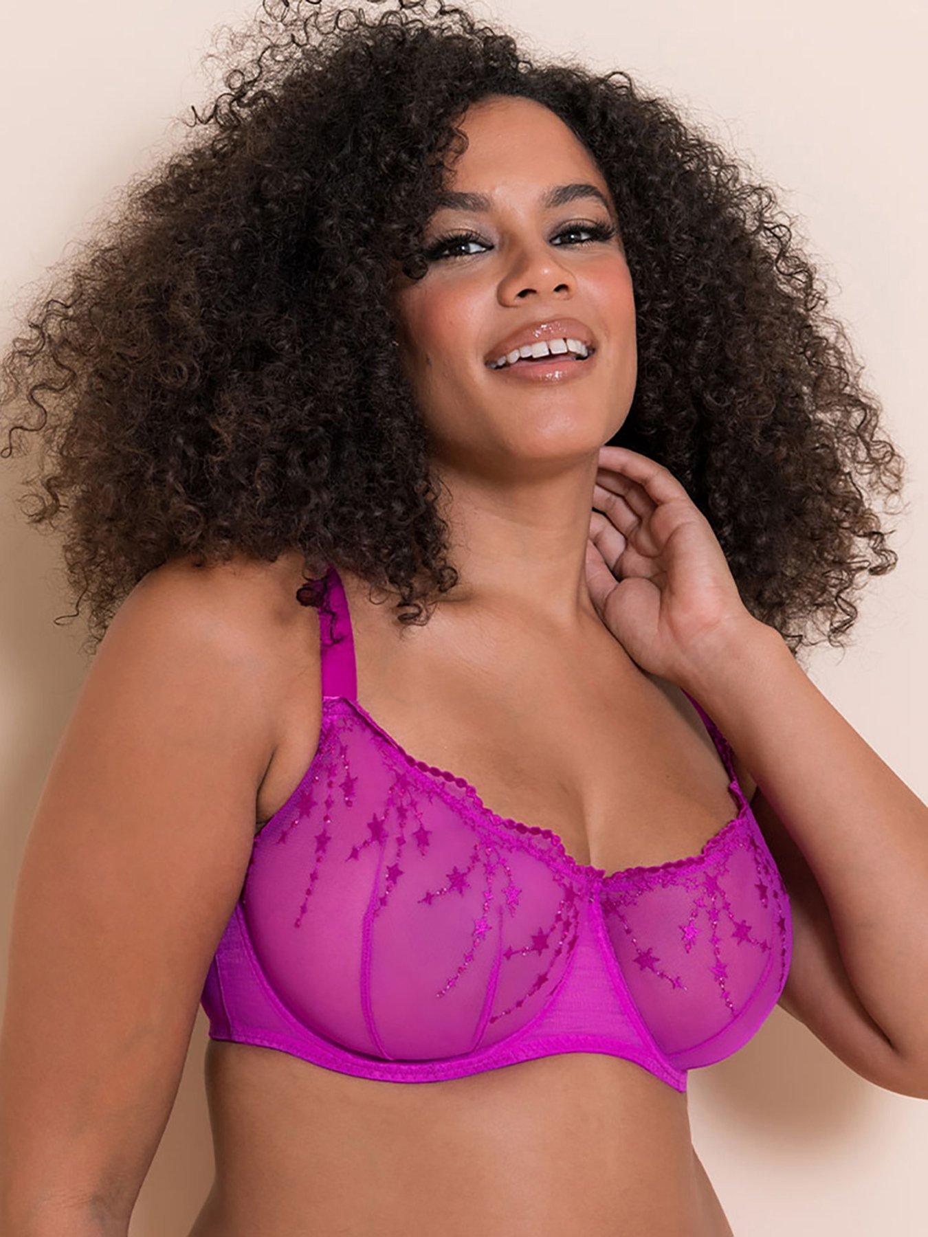 undefined Curvy Kate Stardust Balcony Bra Vivid Violet
