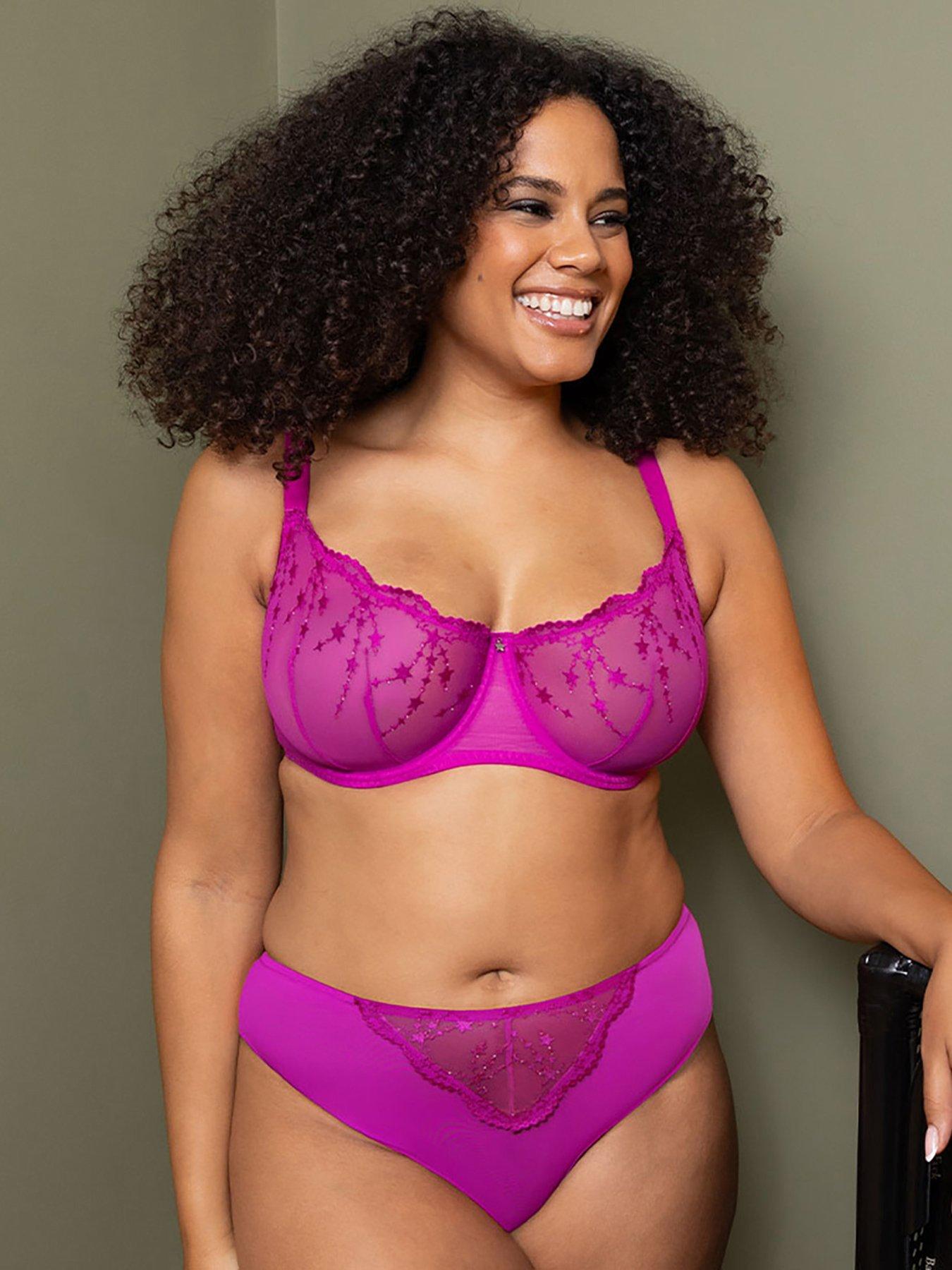 Image 3 of 5 of Curvy Kate Curvy Kate Stardust Balcony Bra Vivid Violet