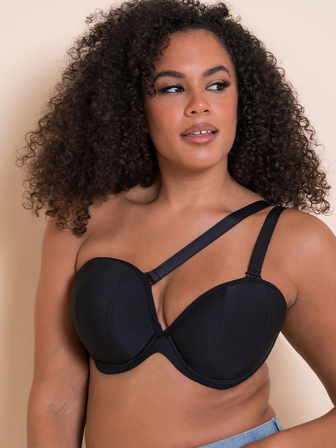 undefined Curvy Kate Superhero Multiway Padded Plunge Bra Black