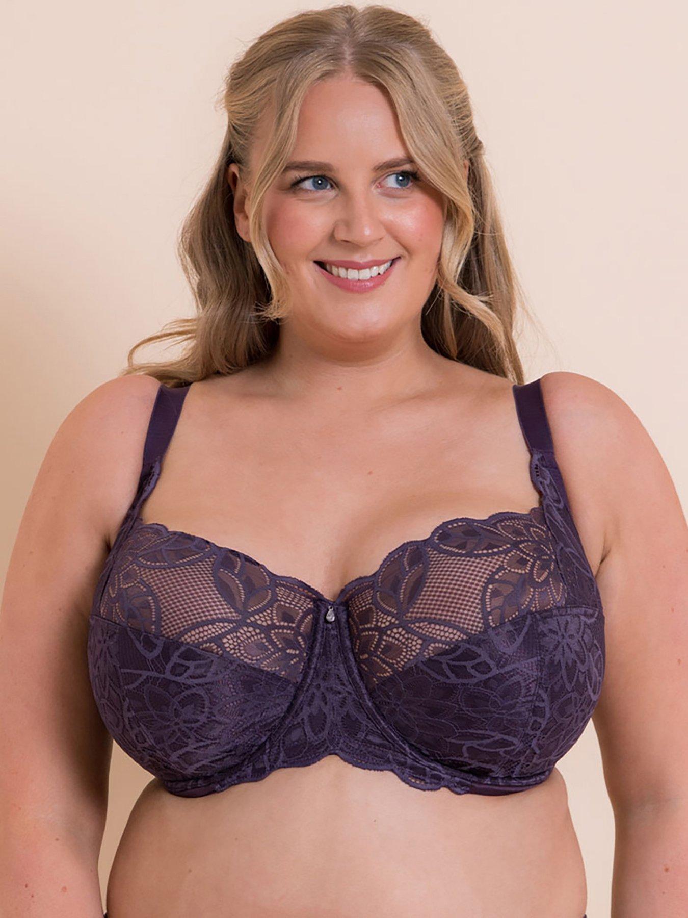 front image of curvy-kate-lovelace-full-cup-side-support-bra-deep-purple