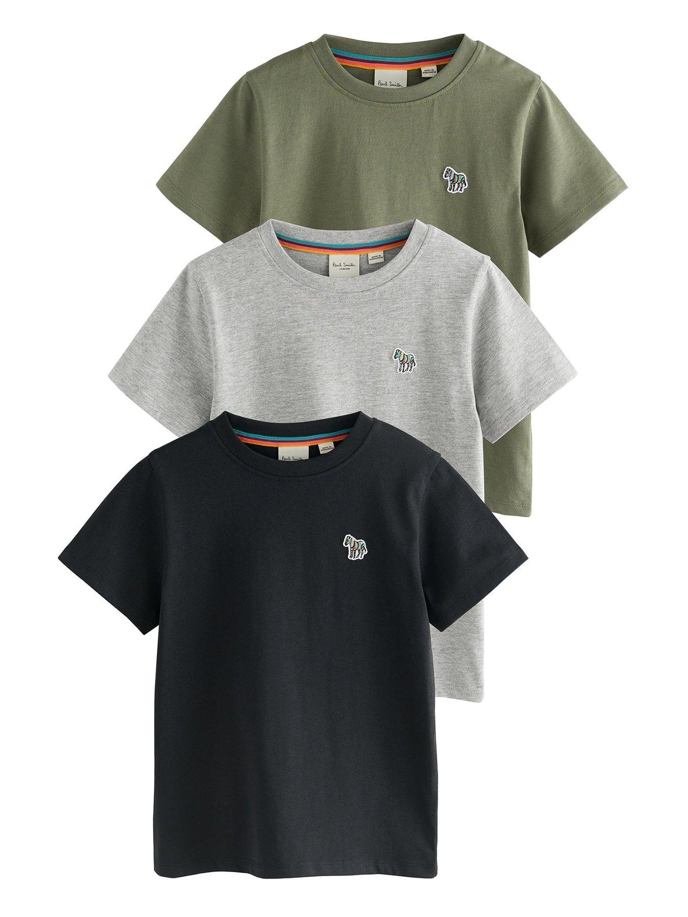 undefined Boys 3 Pack Zebra T-shirts - Multi