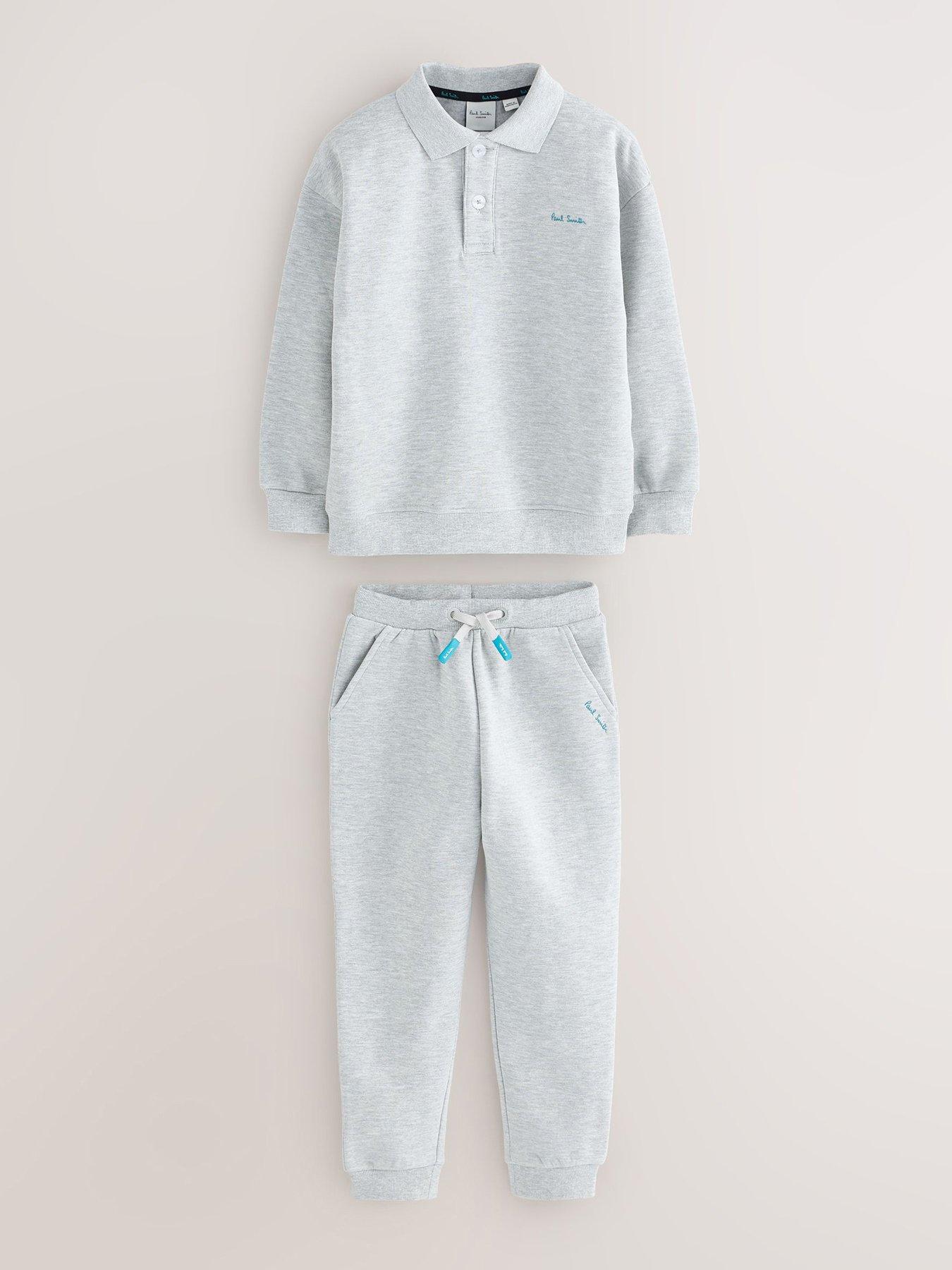 undefined Boys Polo Sweat Set - Grey