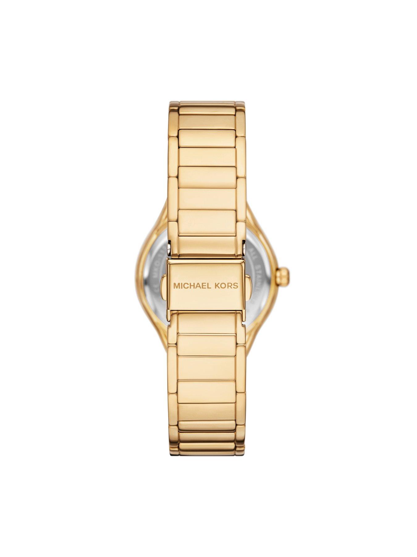 Image 3 of 5 of Michael Kors Women's Sylvia Three-Hand Gold-Tone Stainless Steel Watch, MK4941