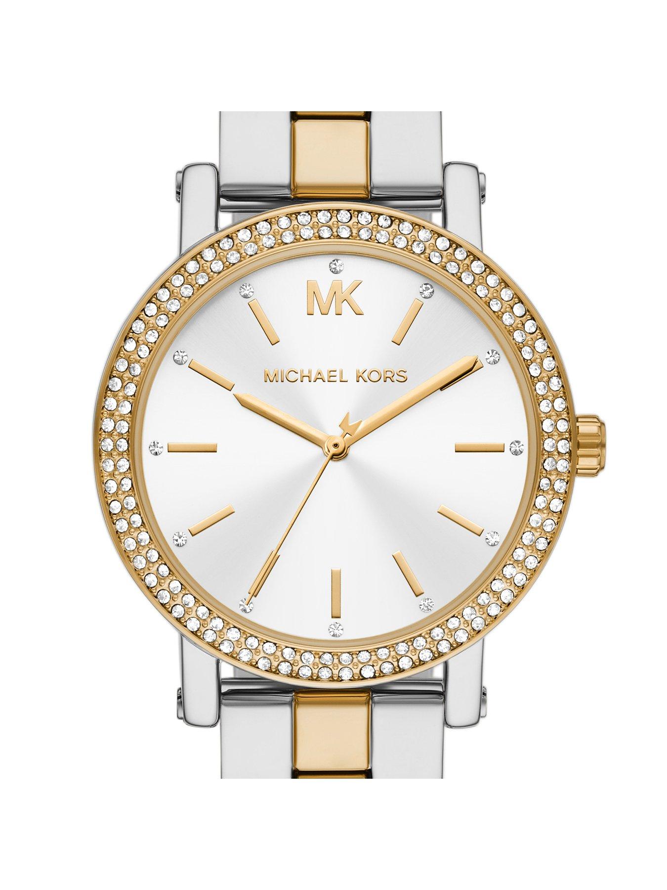 Image 3 of 4 of Michael Kors Women's Corey 3-Hand 2-Tone Stainless Steel Watch, Mk7550 - Multi