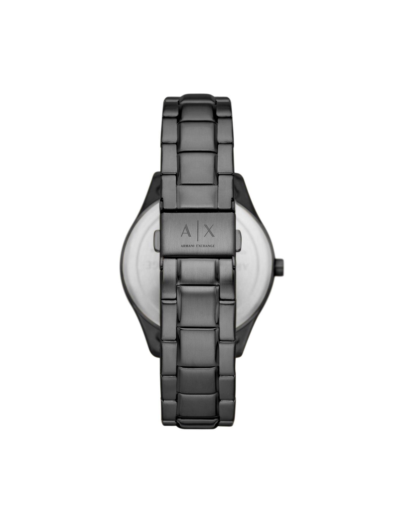 Image 5 of 7 of Armani Exchange Men's Multifunction, Stainless Steel Watch And Bracelet Set, Ax7154 - Black