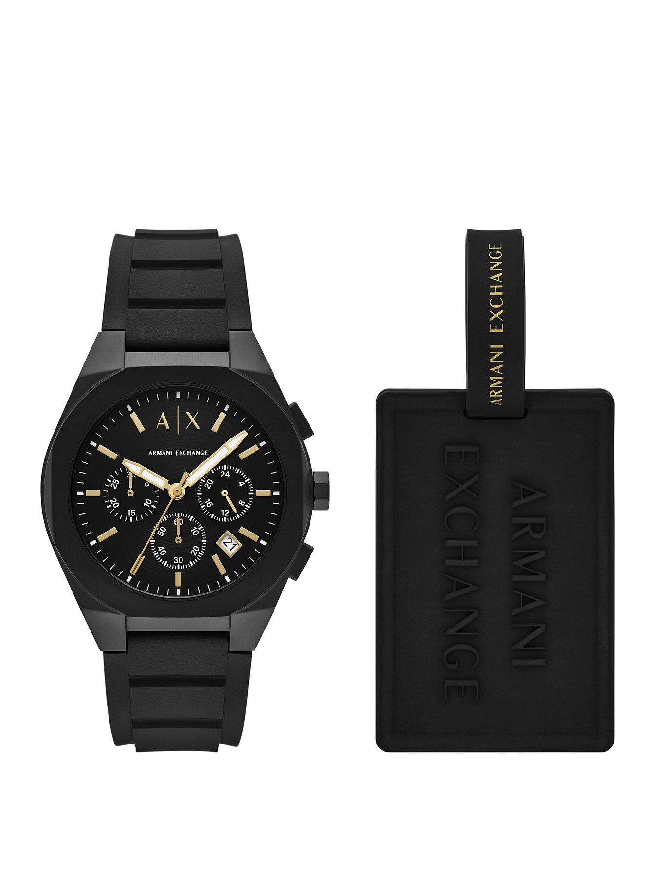 undefined Men's Chronograph Stainless Steel Watch, Ax7165 - Black