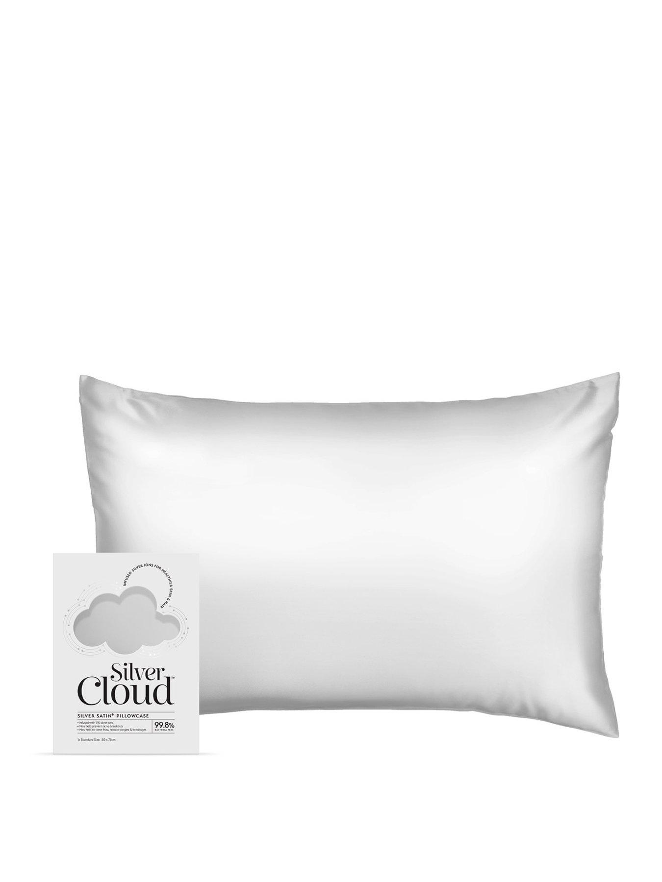 undefined Silver Satin Pillowcase Infused with Silver Ions