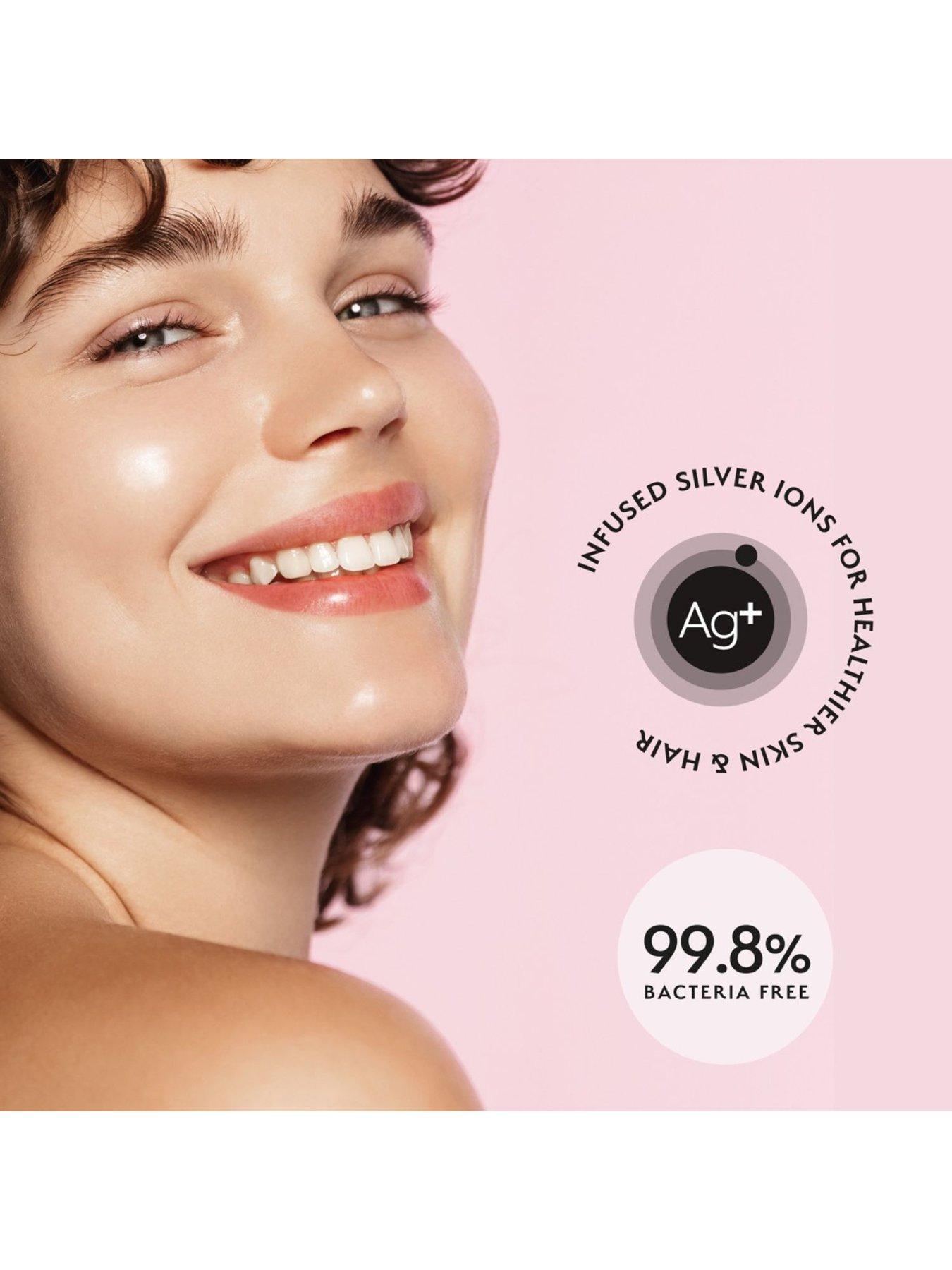 Image 5 of 5 of Silver Cloud Pink Satin Pillowcase Infused with Silver Ions