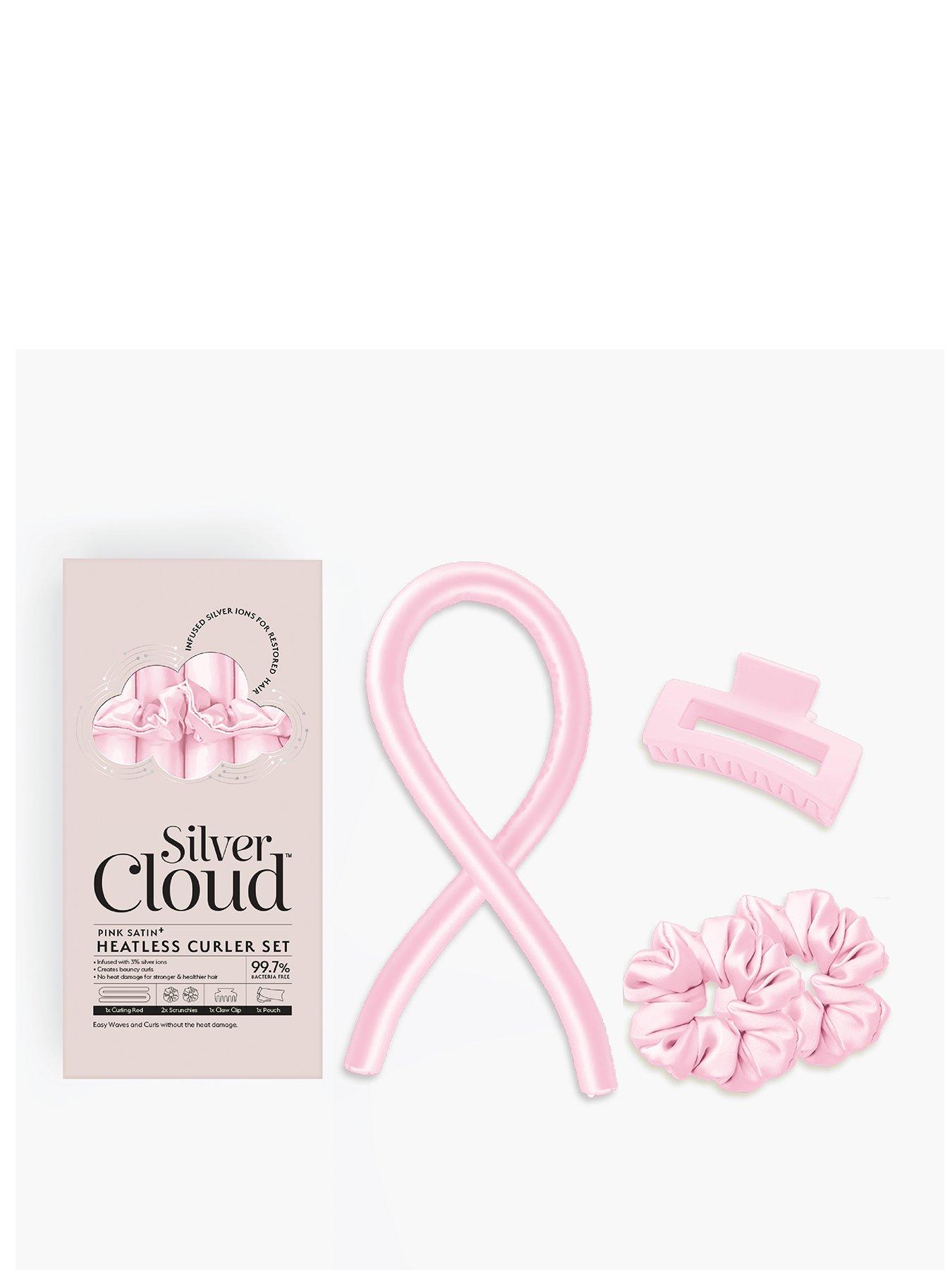 Silver Cloud Pink Heatless Curlers