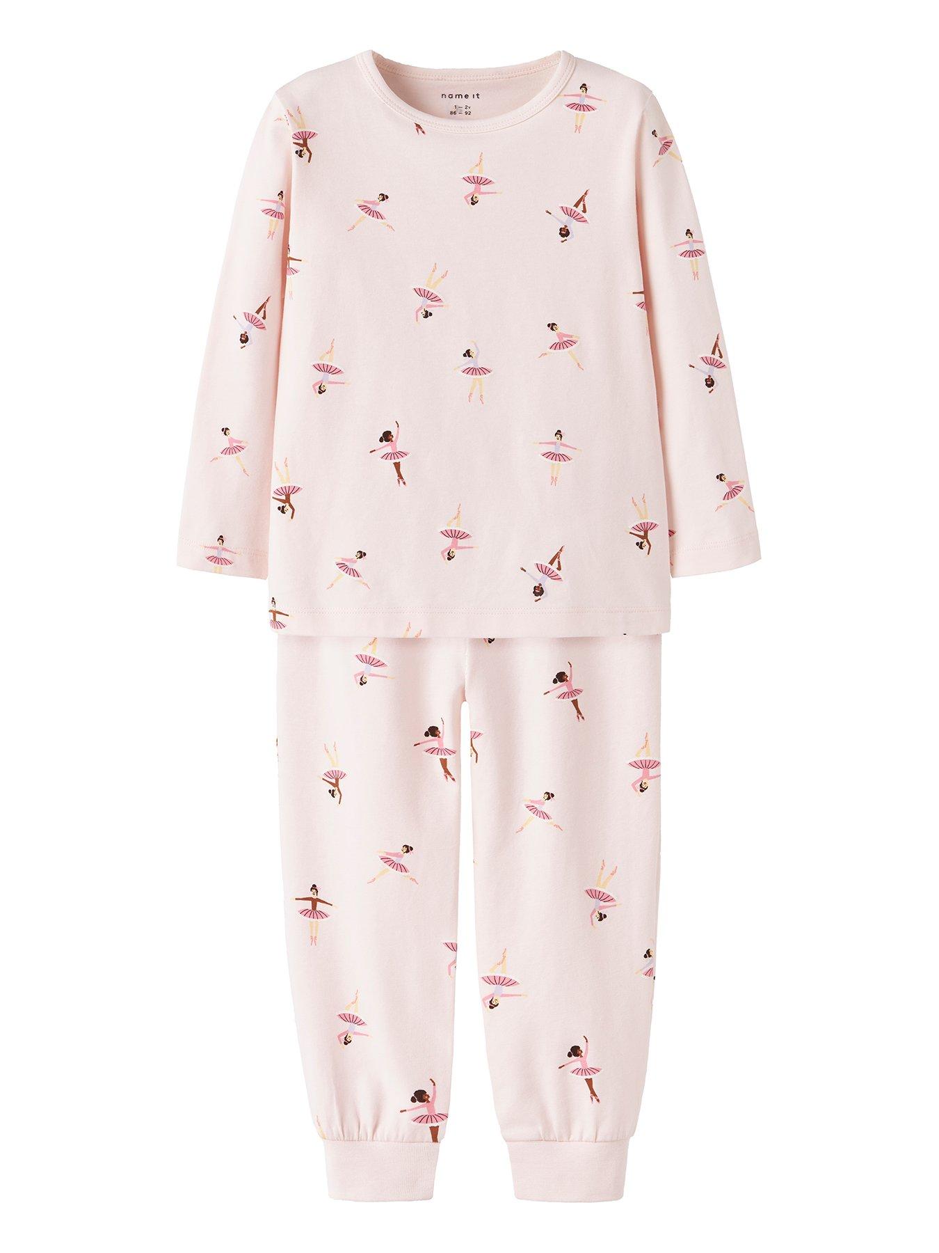 undefined Mini Girls Ballerina Pyjamas - Light Pink