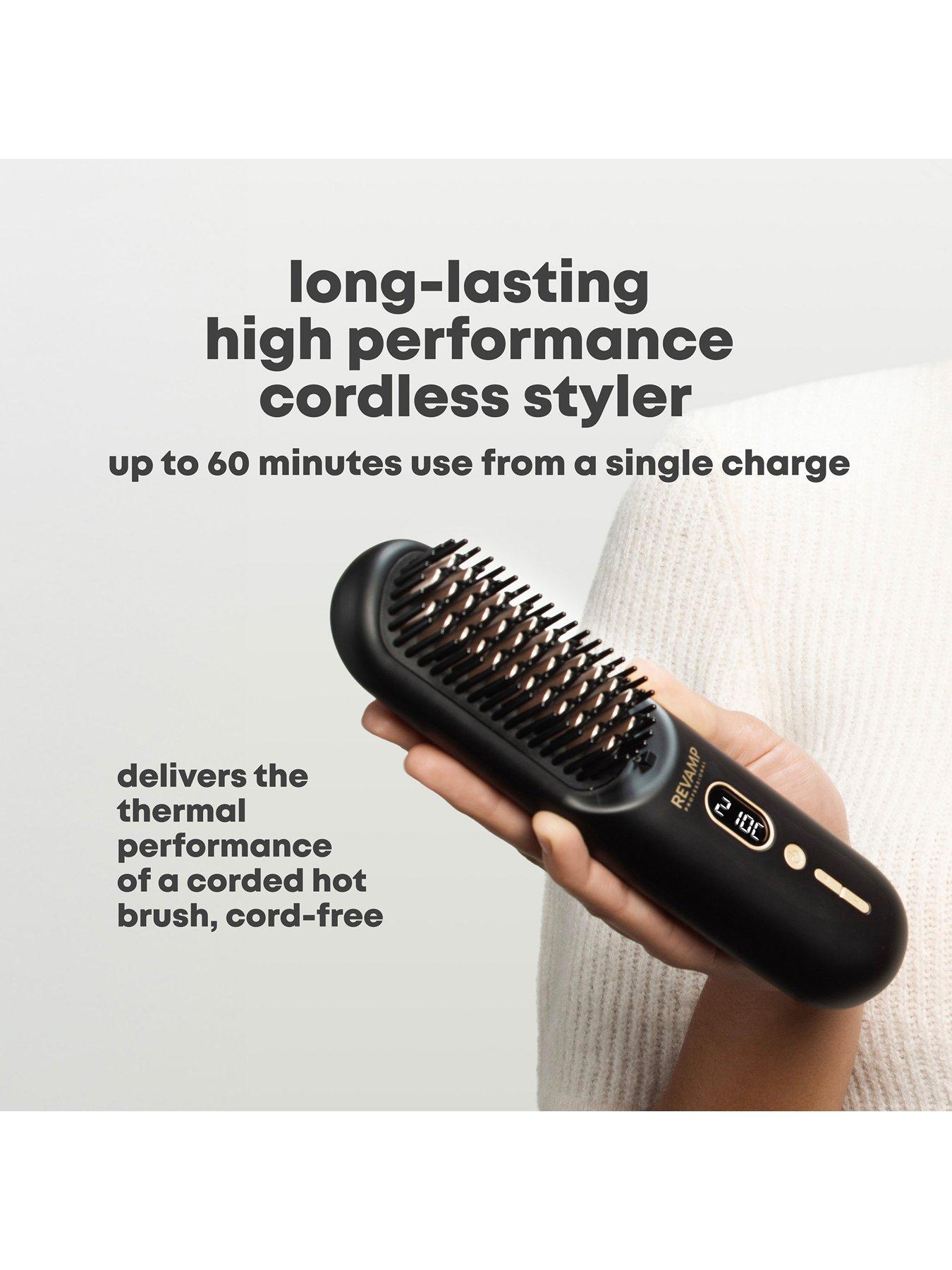 Image 6 of 8 of Revamp Straight &amp; Go Ionic Cordless Straightening and Smoothing Hot Brush