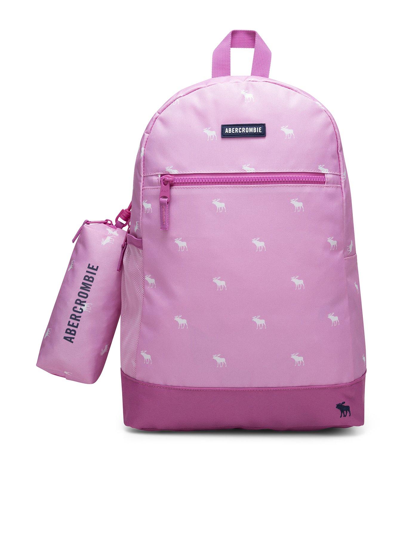 Image 1 of 4 of Abercrombie & Fitch Girls Pencil Bag Backpack - Pink