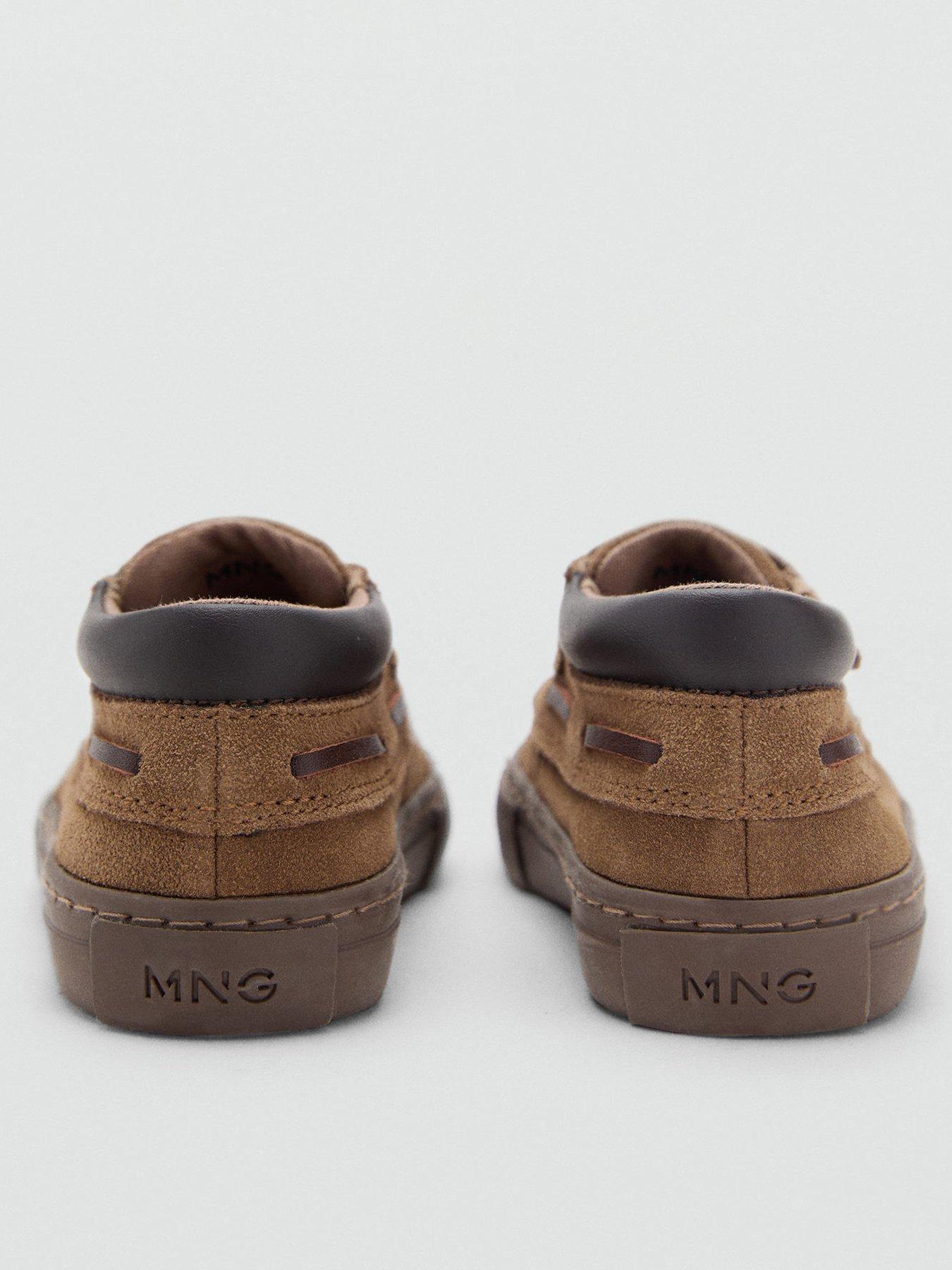 Image 3 of 3 of Mango Younger Boys Leather Loafers - Brown