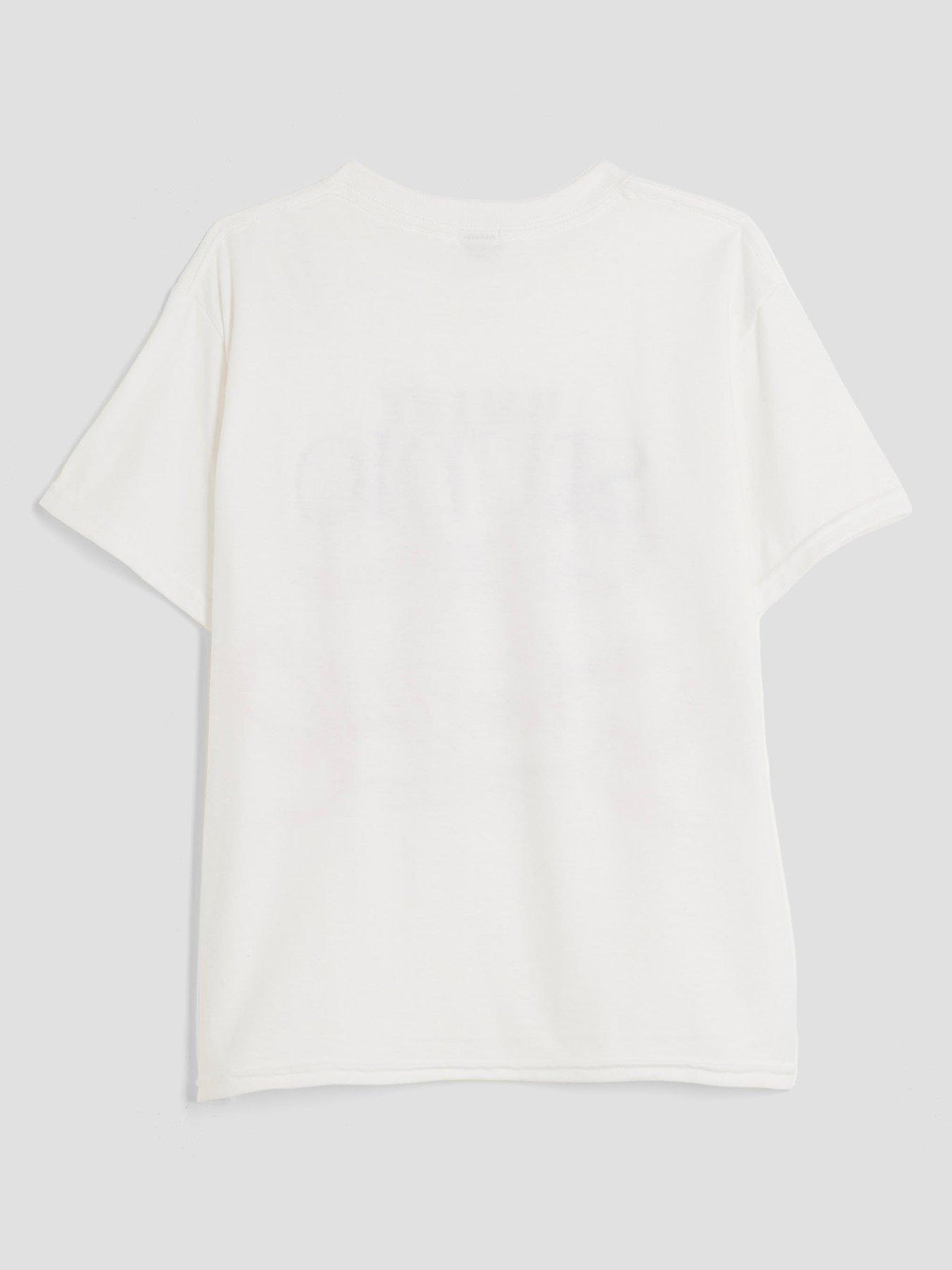 Image 2 of 4 of River Island Older Girls Ballet Studio Bow T-Shirt - White