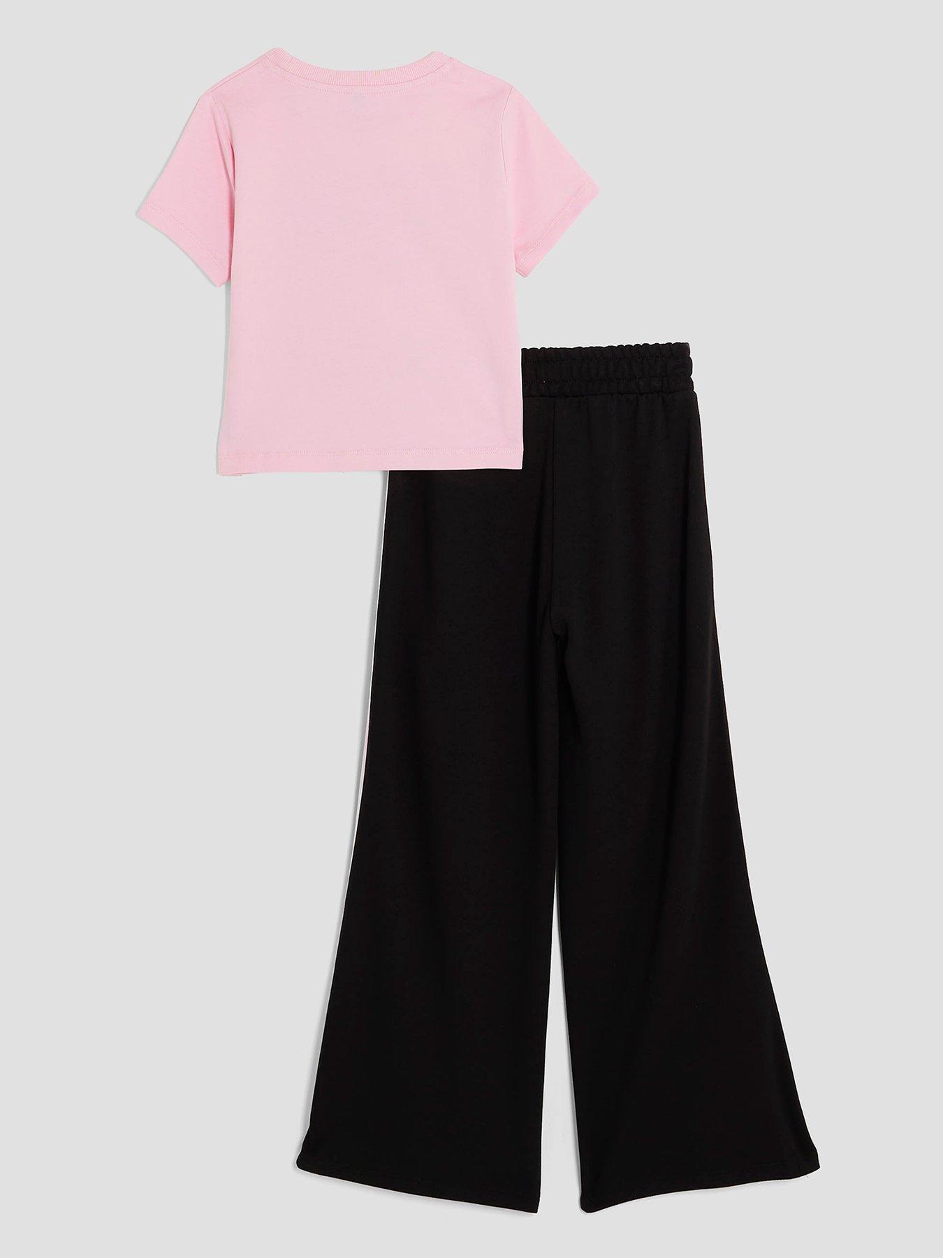 Image 2 of 5 of River Island Older Girls Cherry Tracksuit Set - Pink