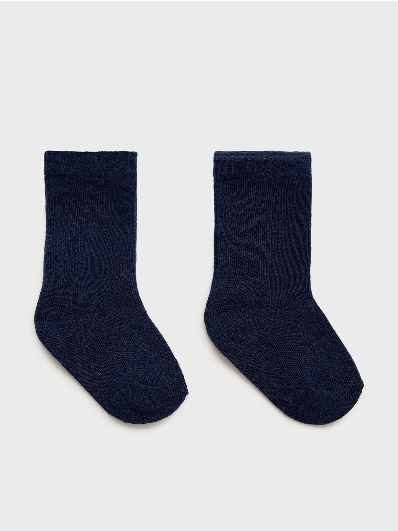 undefined Younger Boys 2 Pack Socks - Navy