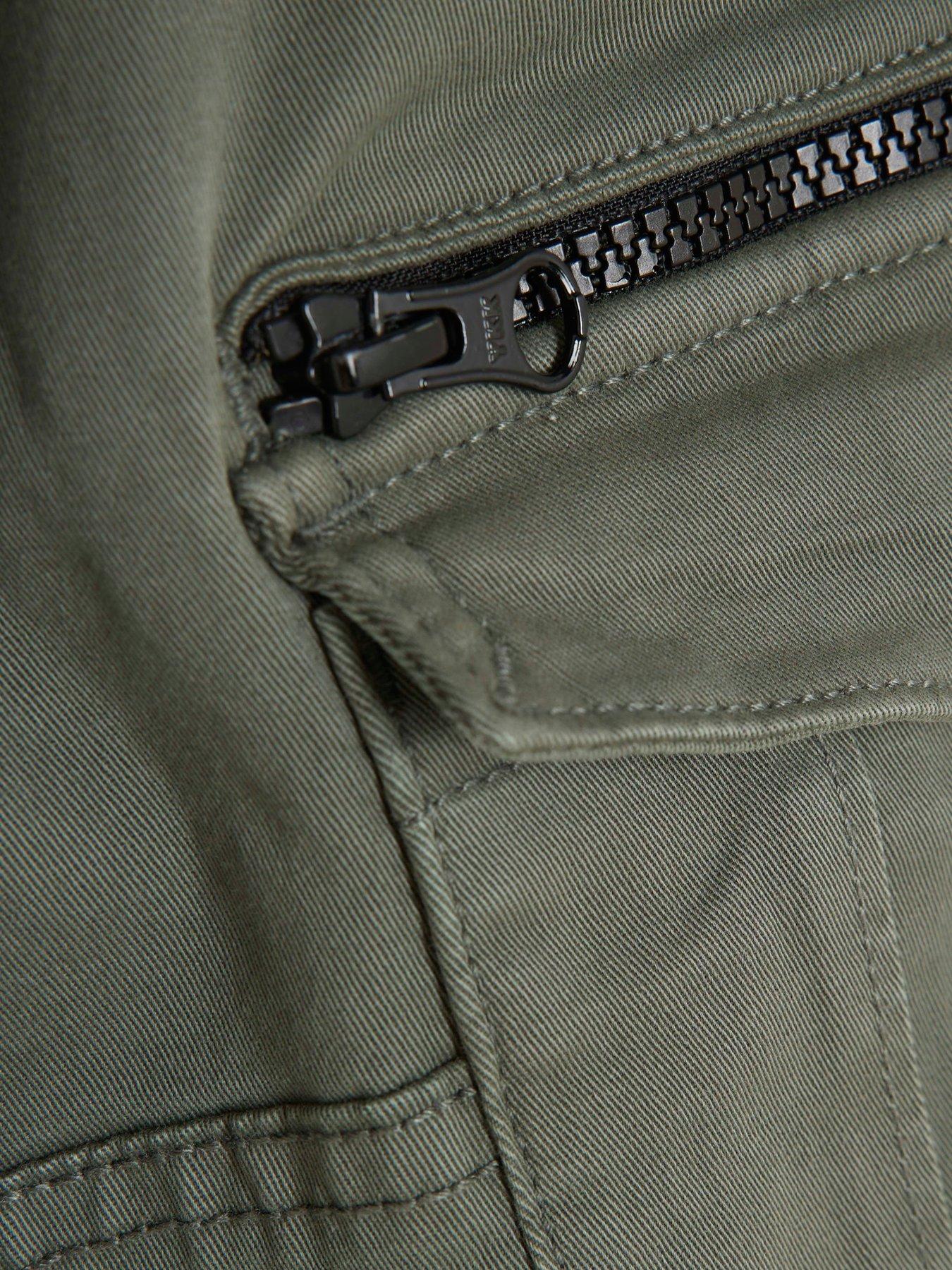  image of river-island-older-boys-herrin-cargo-trousers-khaki