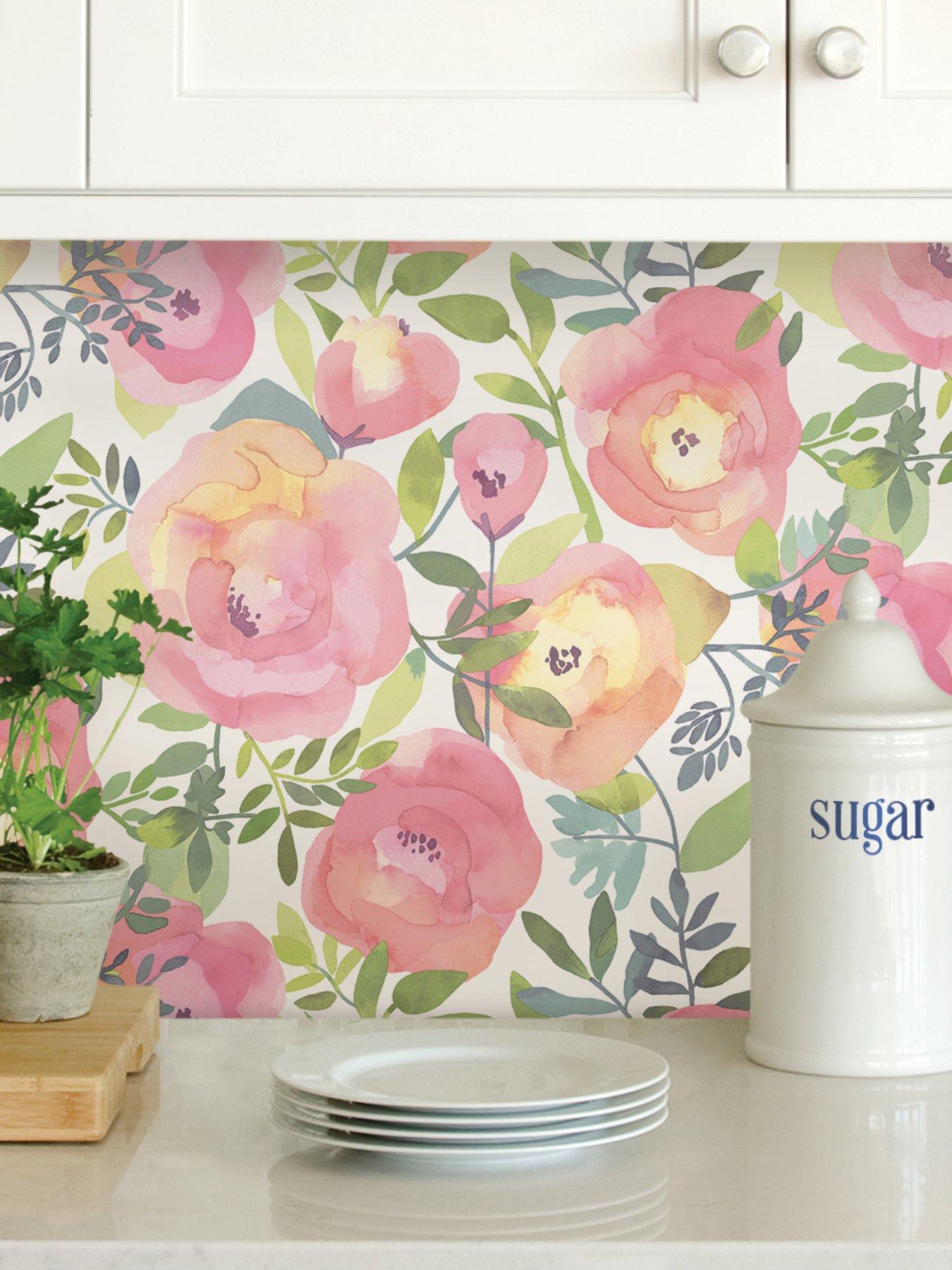  image of nuwallpaper-self-adhesive-peachy-keen-pink