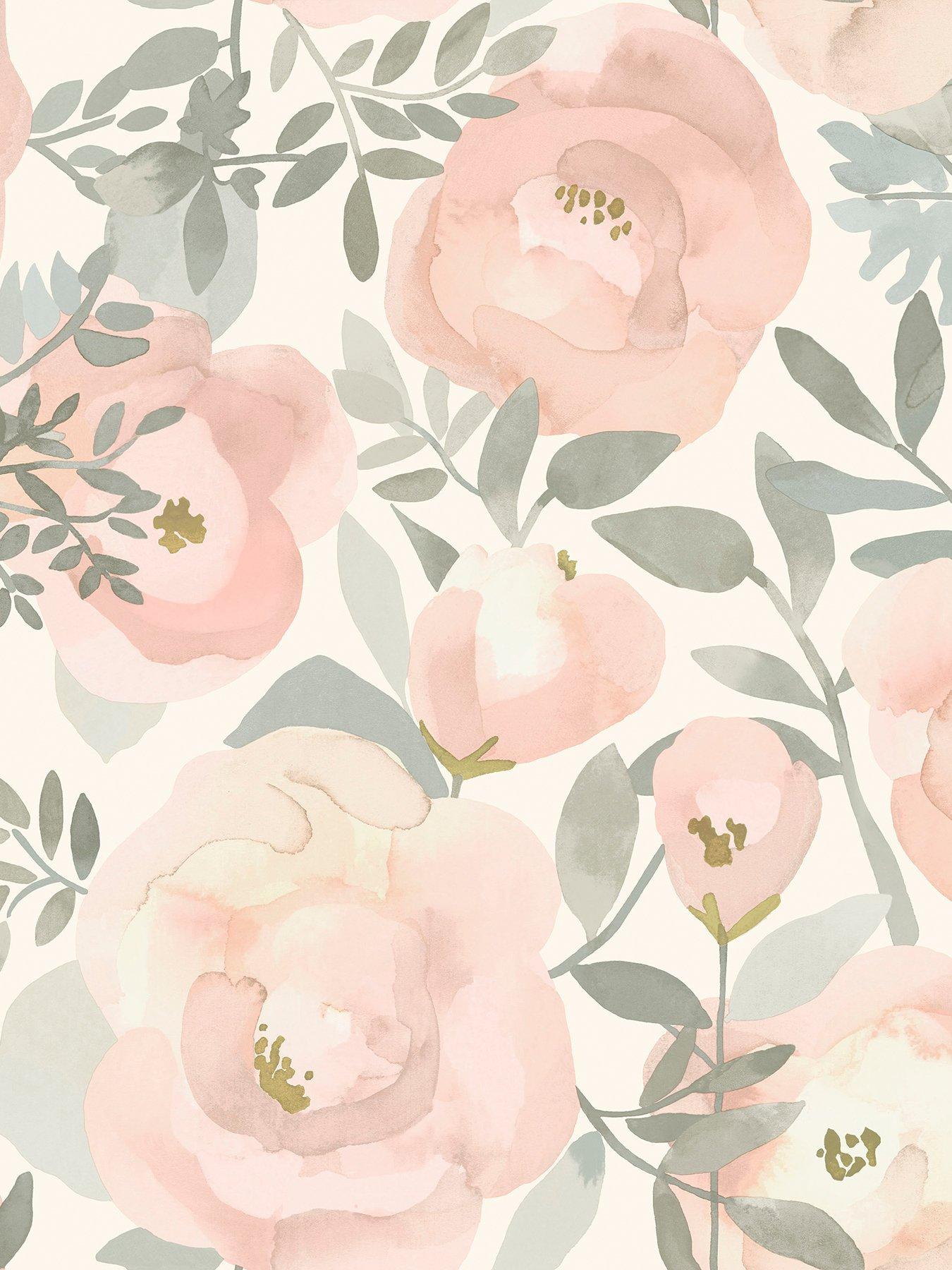Image 2 of 4 of NuWallpaper Self Adhesive Peachy Keen - Pink