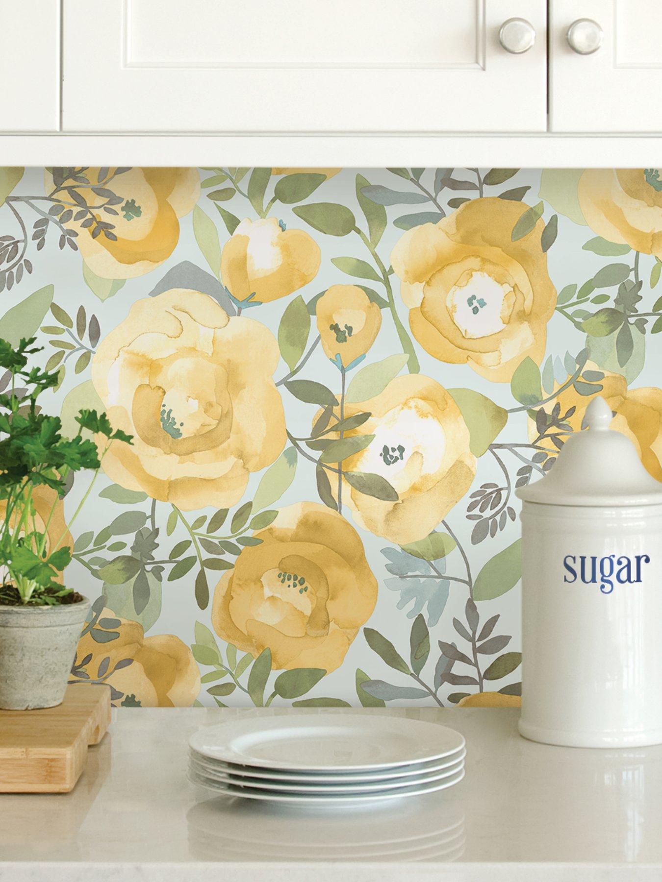 NuWallpaper Self Adhesive Peachy Keen - Yellow