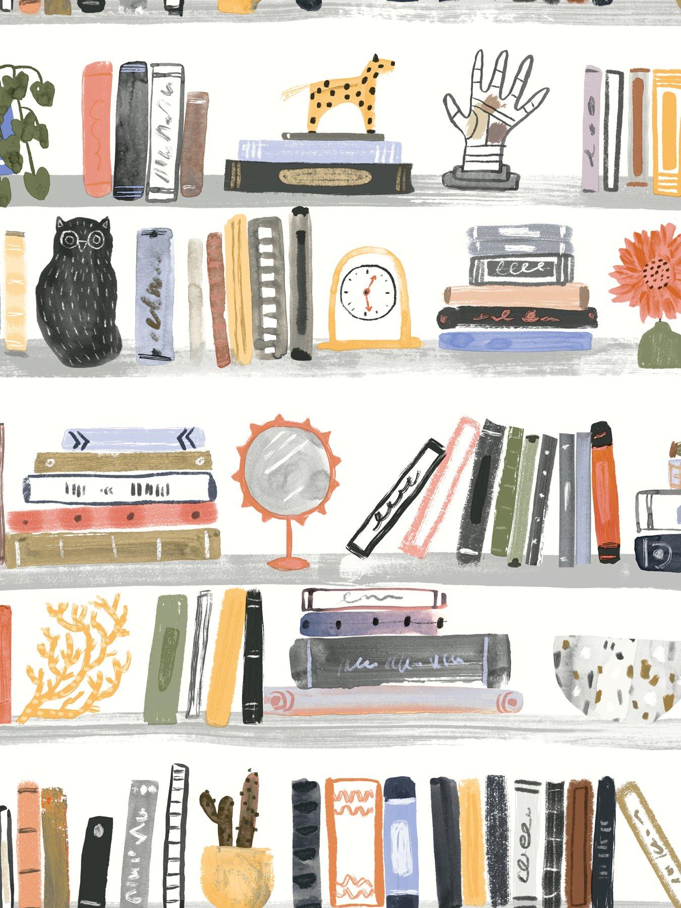  image of nuwallpaper-self-adhesive-shelf-stories-yellow