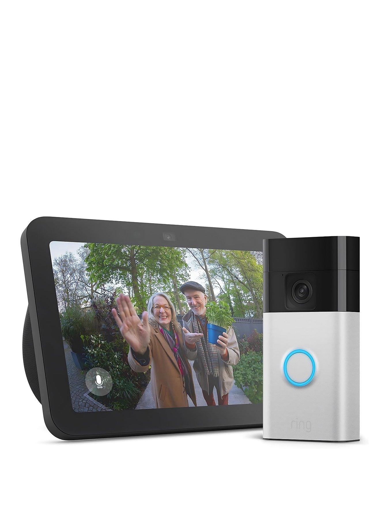 RING Video Doorbell 3rd gen Satin Nickel & Echo Show 8 3rd Charcoal