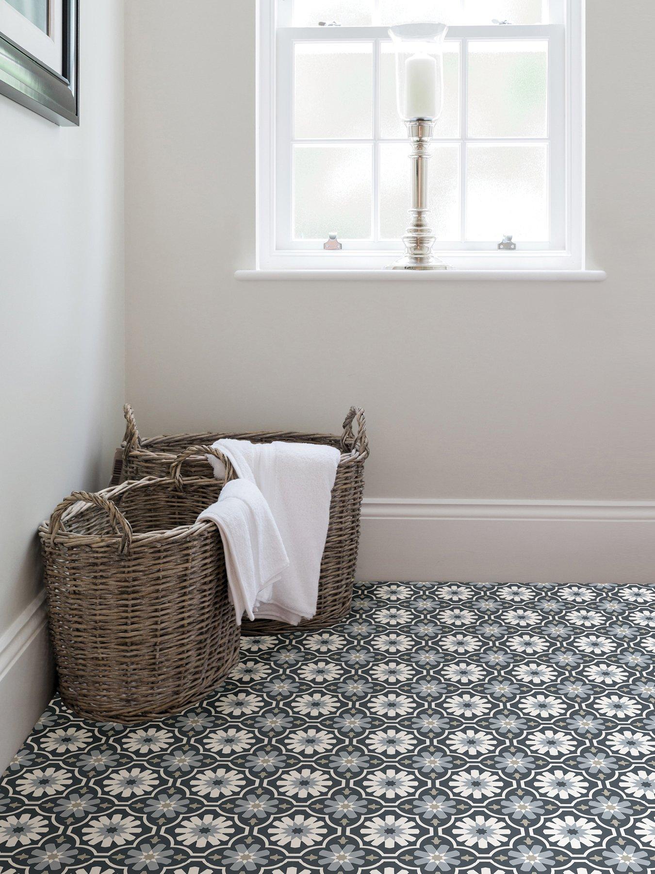 Image 1 of 4 of Floor Pops Floorpops Sevilla Peel & Stick Floor Tiles