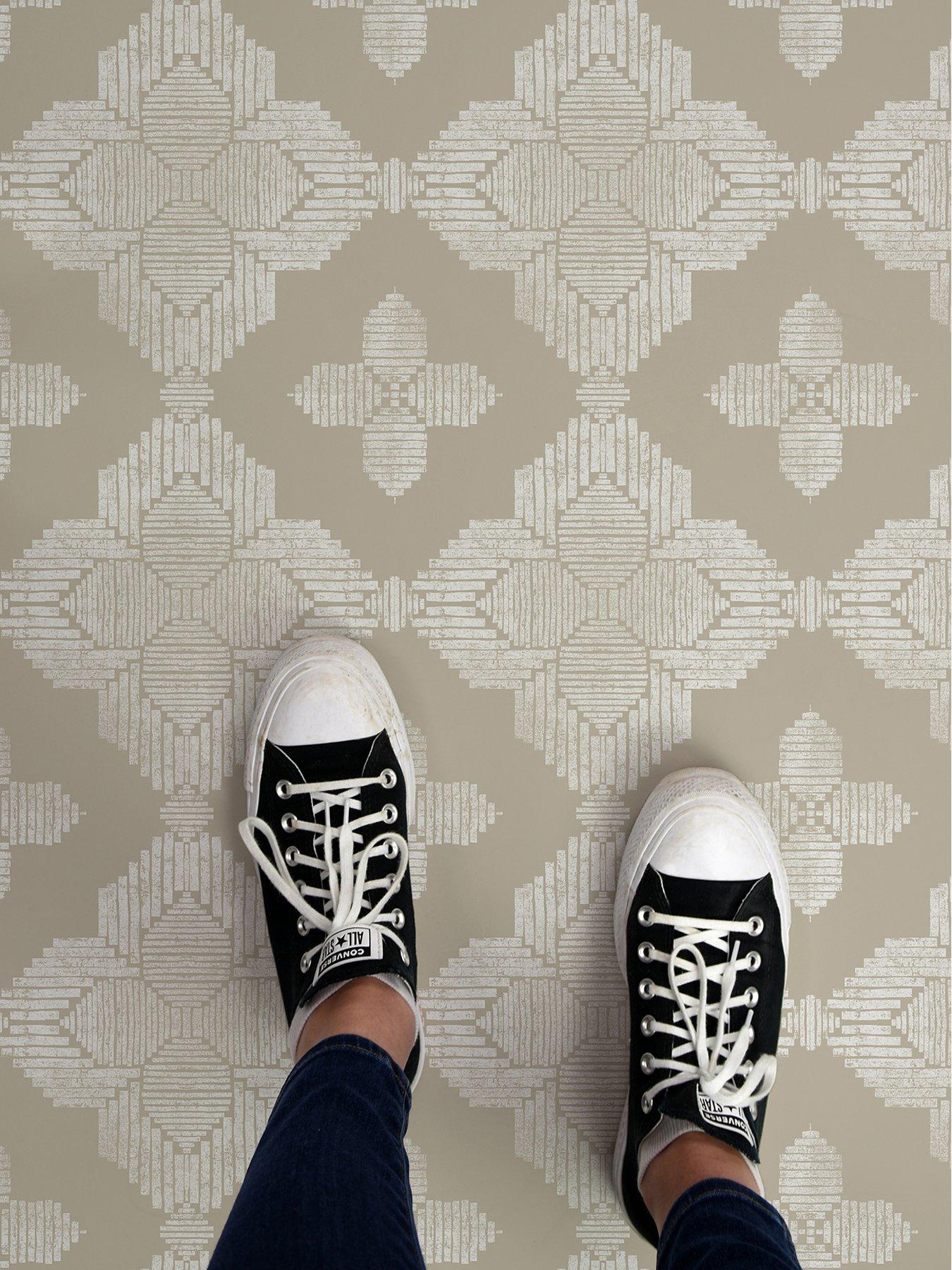 Image 4 of 4 of Floor Pops Floorpops Sullivan Peel & Stick Floor Tiles