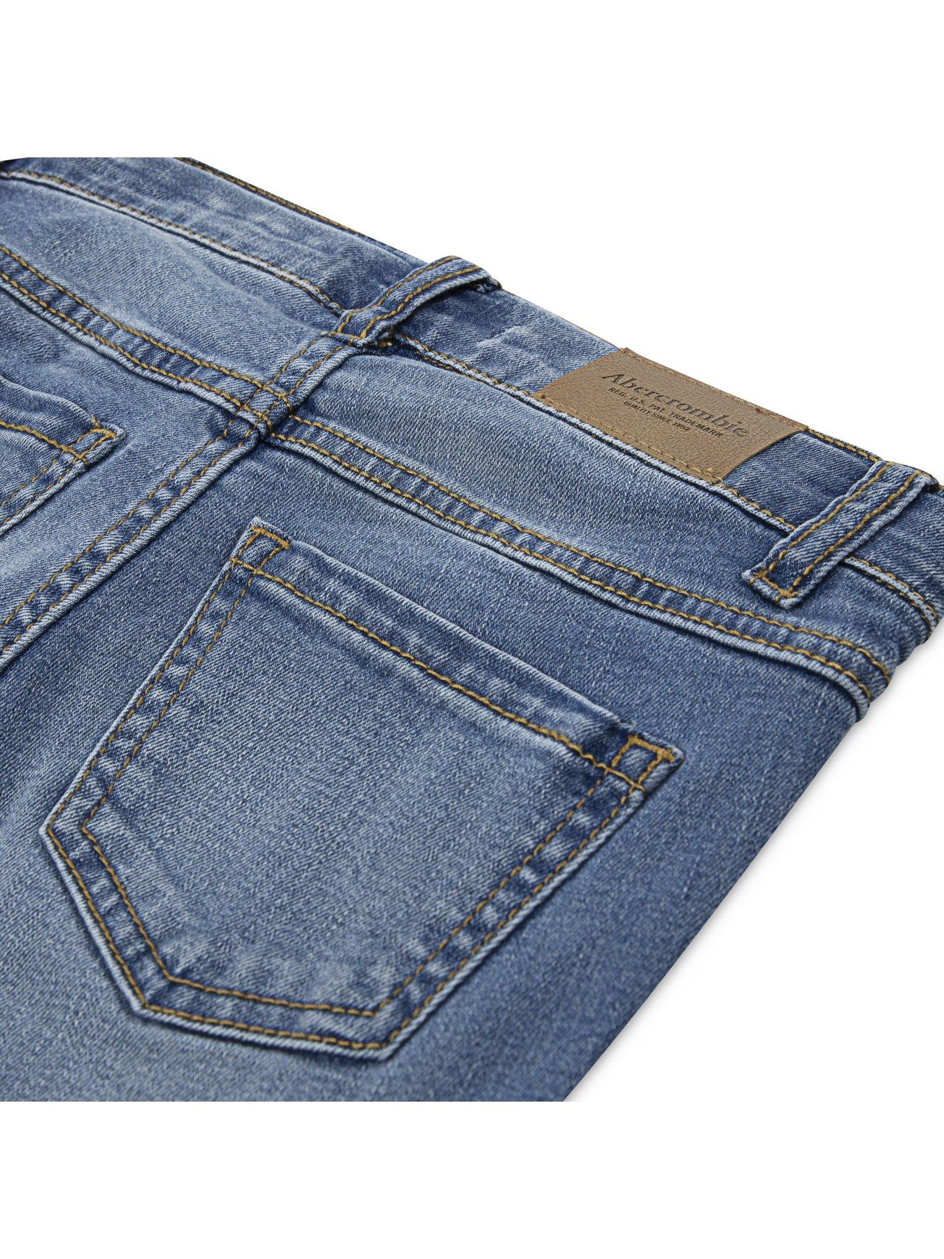 Image 6 of 6 of Abercrombie & Fitch Girls High Rise Flare Jeans - Blue