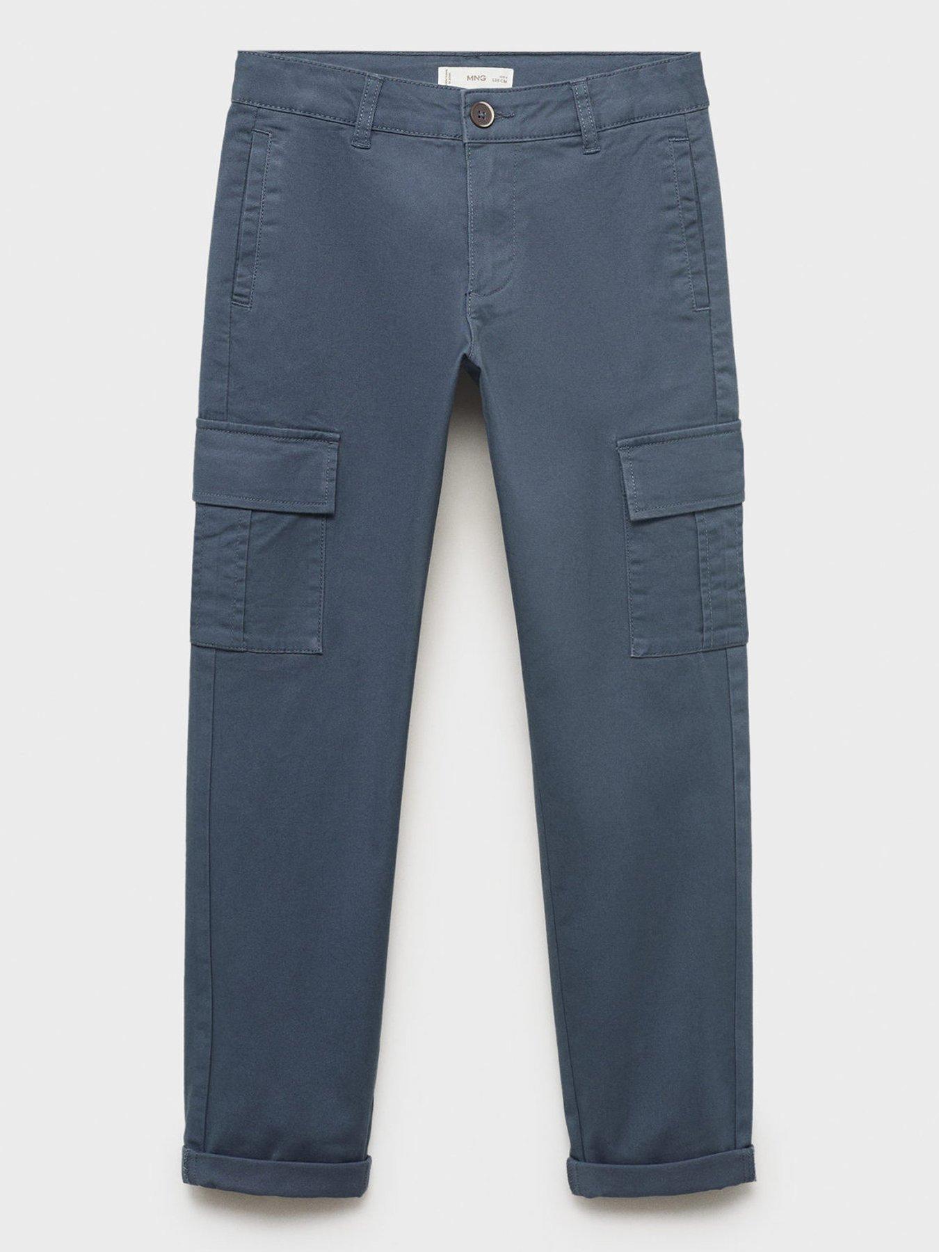 undefined Boys Cargo Trousers - Blue