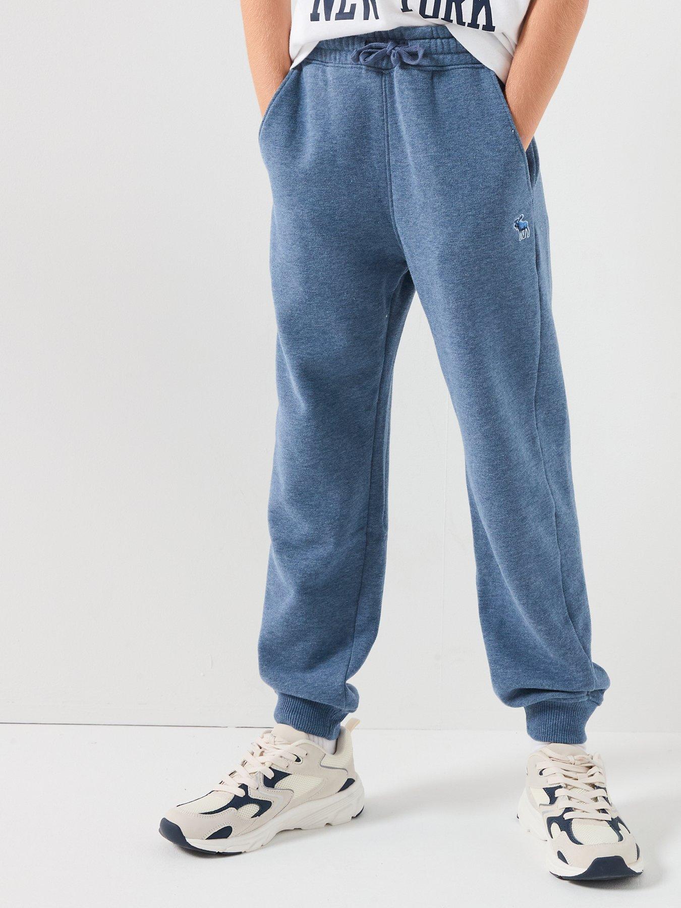Abercrombie & Fitch Boys Essential Fleece Jogger - Blue