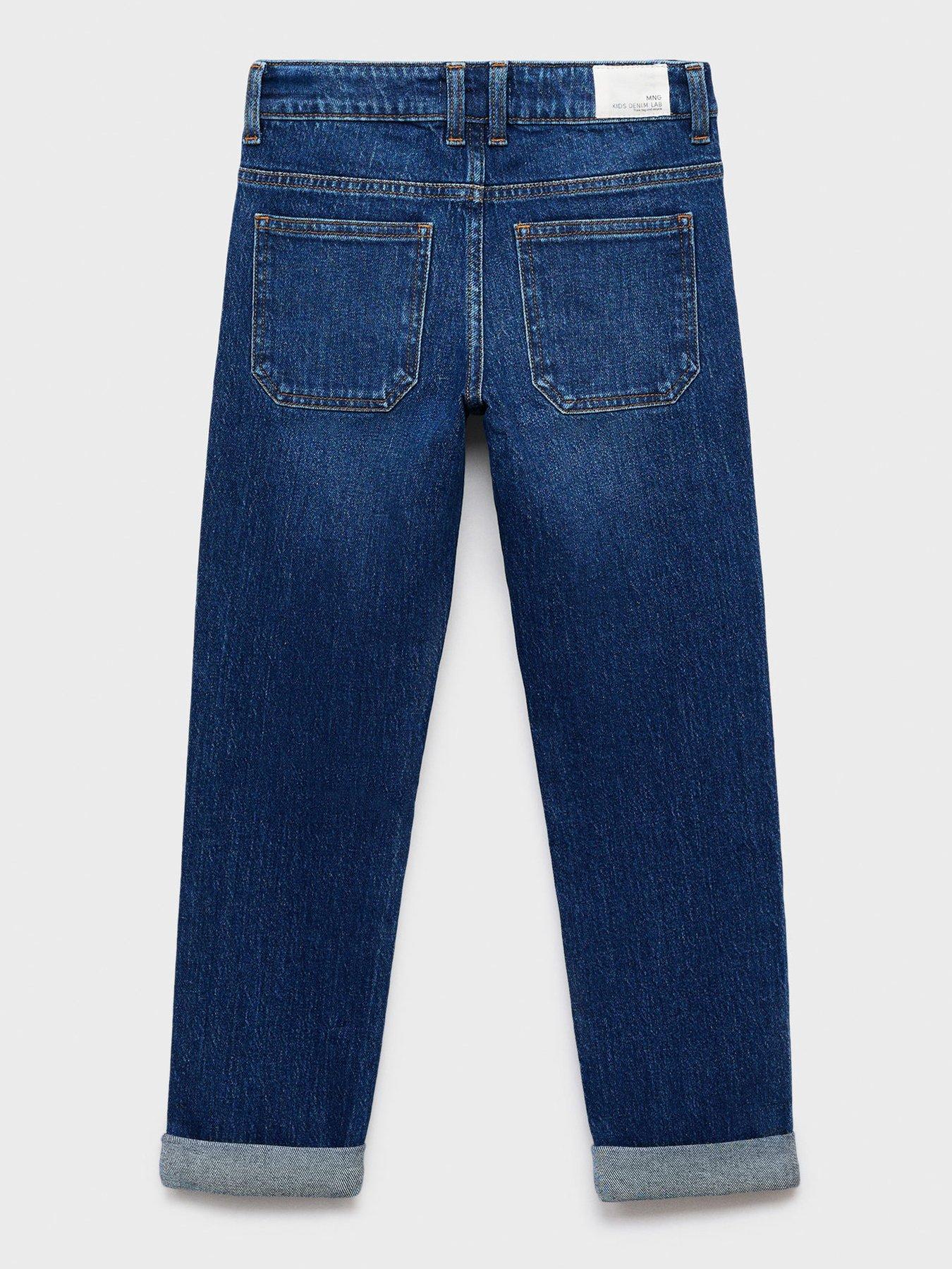 Image 2 of 4 of Mango Boys Regular Fit Jeans - Dark Blue