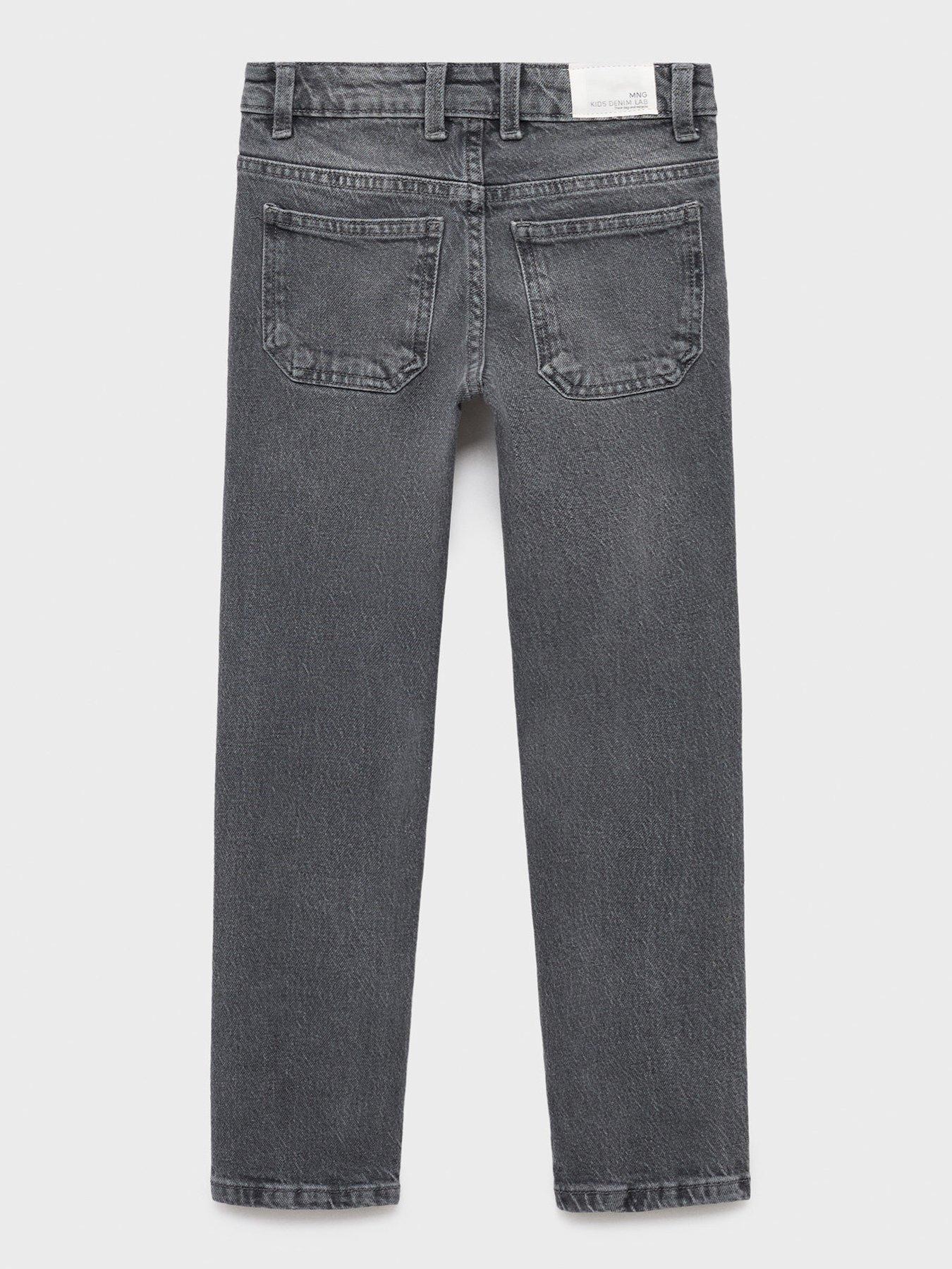 Image 2 of 4 of Mango Boys Regular Fit Jeans - Grey