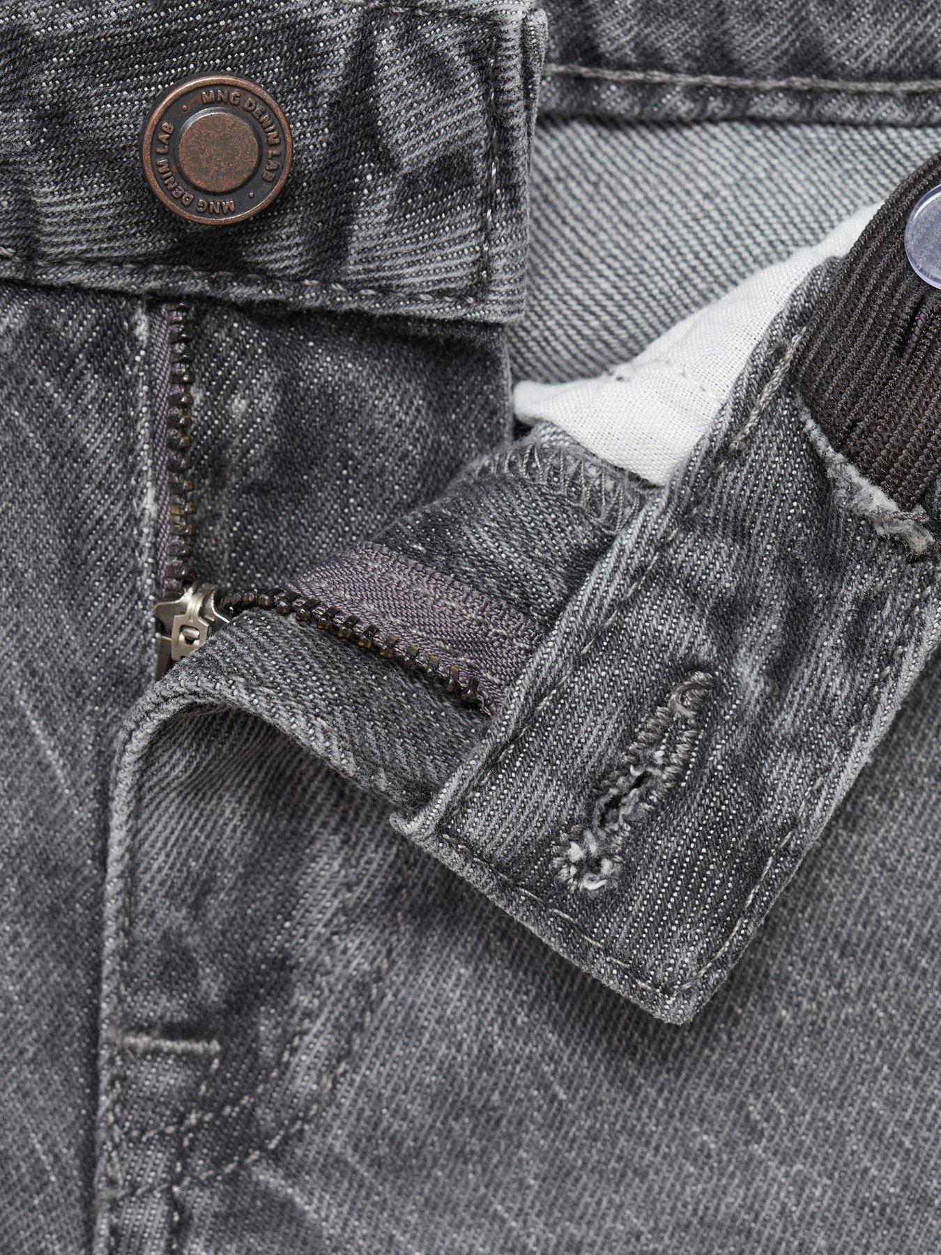 Image 4 of 4 of Mango Boys Regular Fit Jeans - Grey