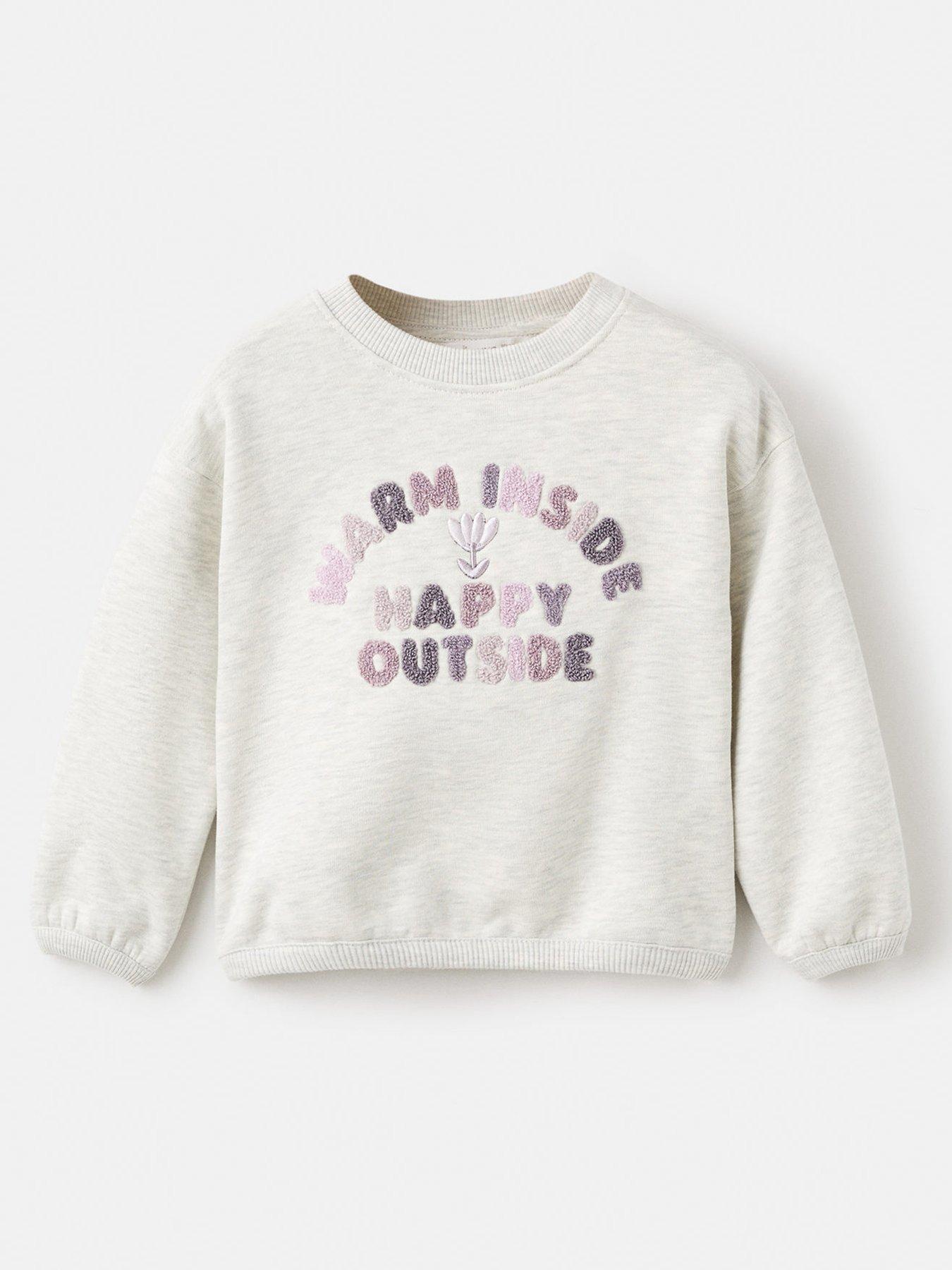 Image 2 of 6 of Mango Younger Girls Happy Sweat - Grey