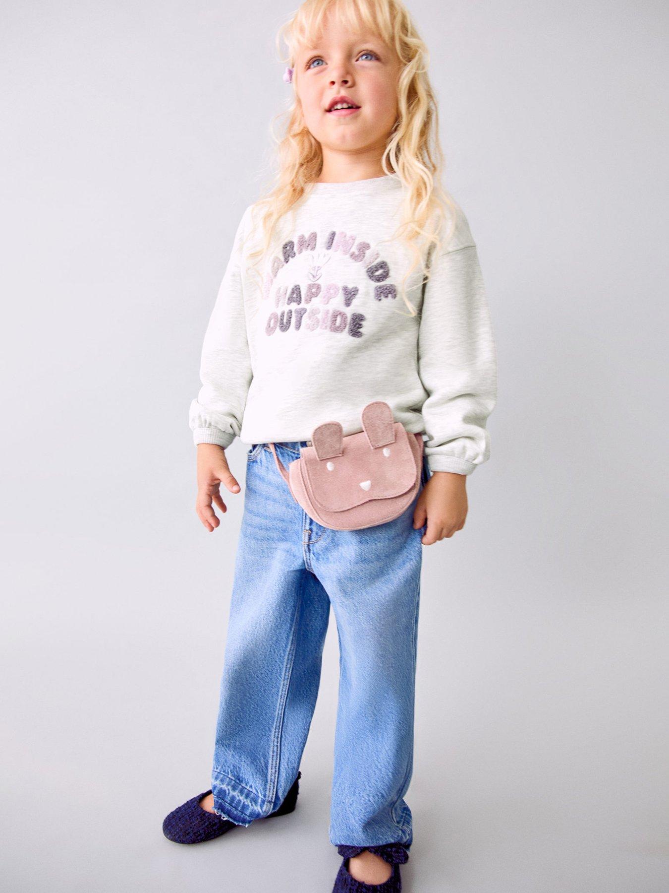 Image 5 of 6 of Mango Younger Girls Happy Sweat - Grey