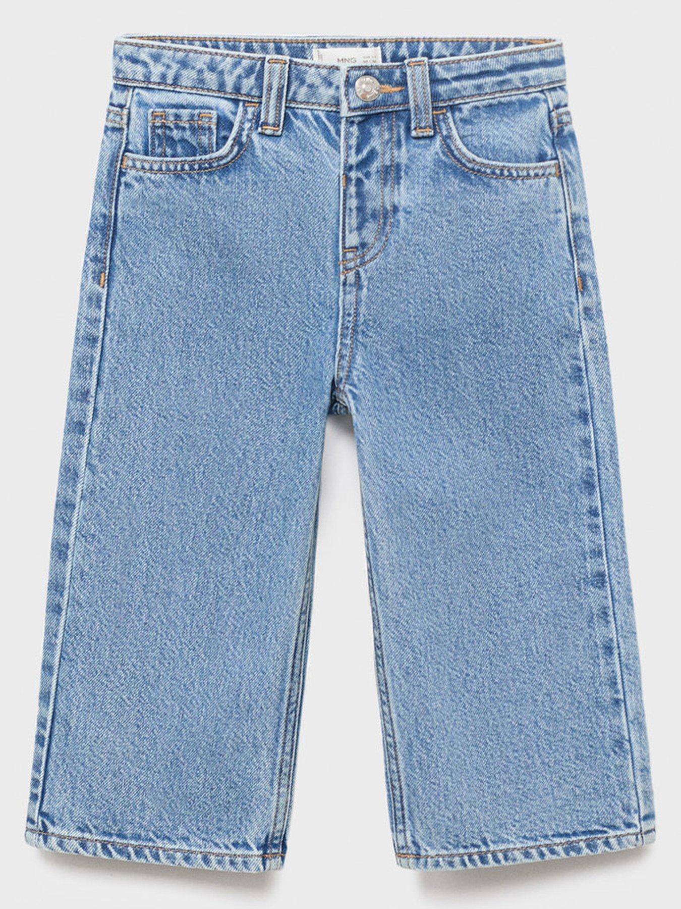 undefined Younger Girls Wide Leg Jeans - Blue