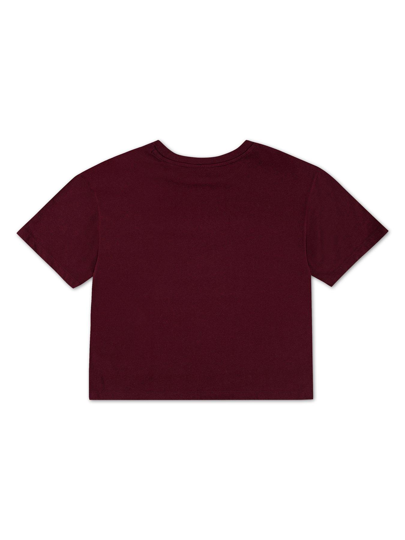 Image 5 of 6 of Abercrombie & Fitch Girls Anf Crest Boxy Short Sleeve T-shirt - Red