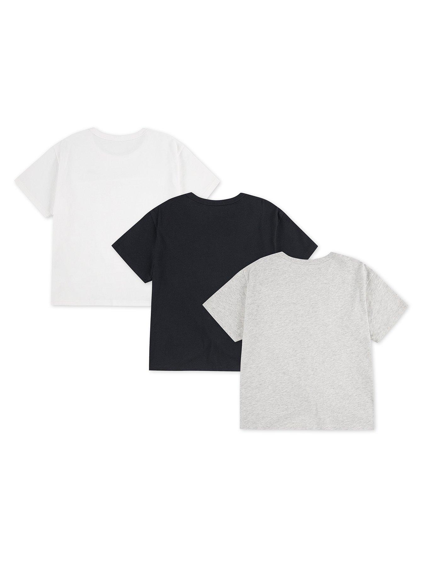 back image of abercrombie-fitch-girls-3-pack-tie-front-short-sleeve-t-shirts-grey