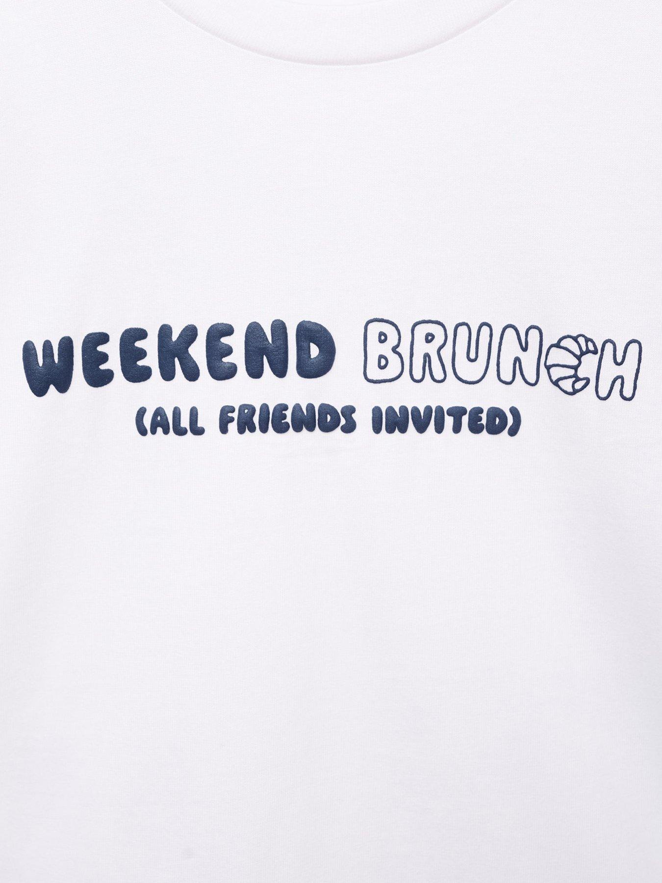 Image 3 of 4 of Mango Younger Boys Weekend Long Sleeve T-Shirt - White