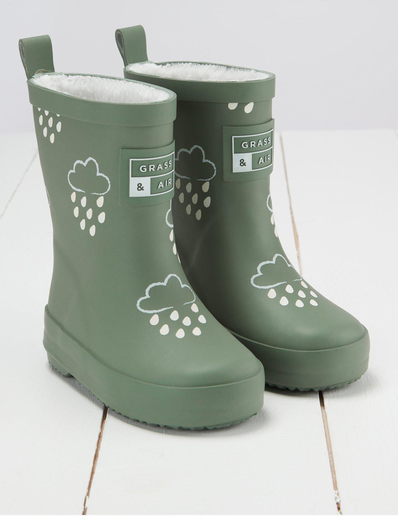 undefined Infant/ Junior Colour-Revealing Winter Wellies - Green