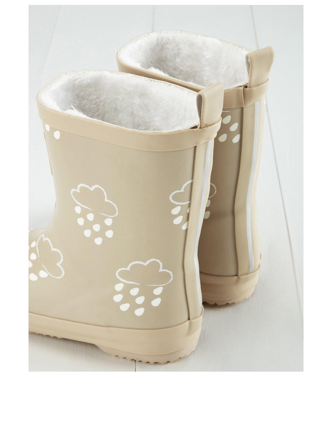 Image 3 of 4 of Grass & Air Infant/Junior Colour-Revealing Winter Wellies - Stone Grey