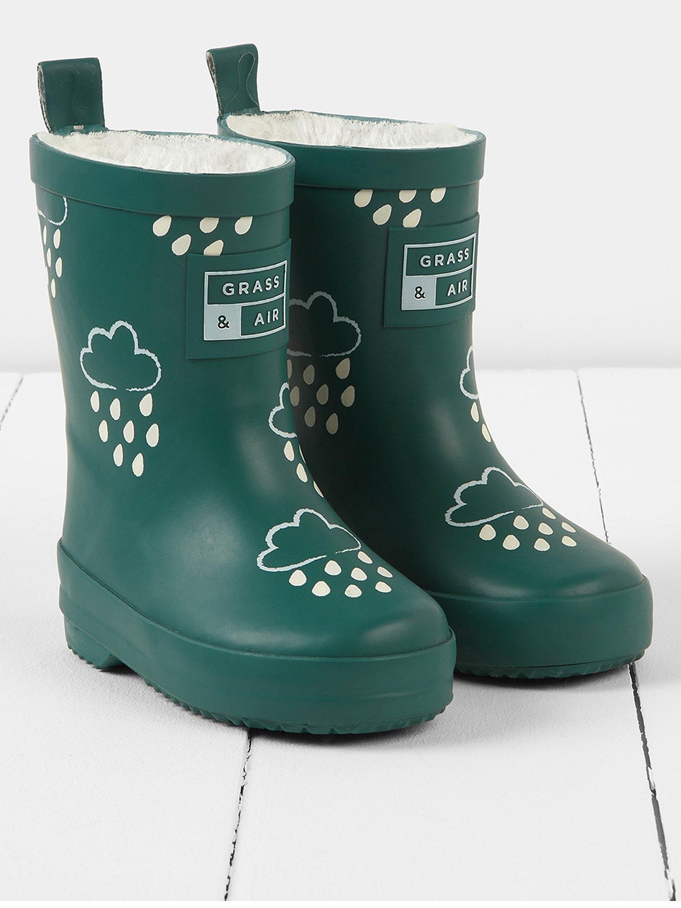 undefined Infant/ Junior Colour-Revealing Winter Wellies - Green