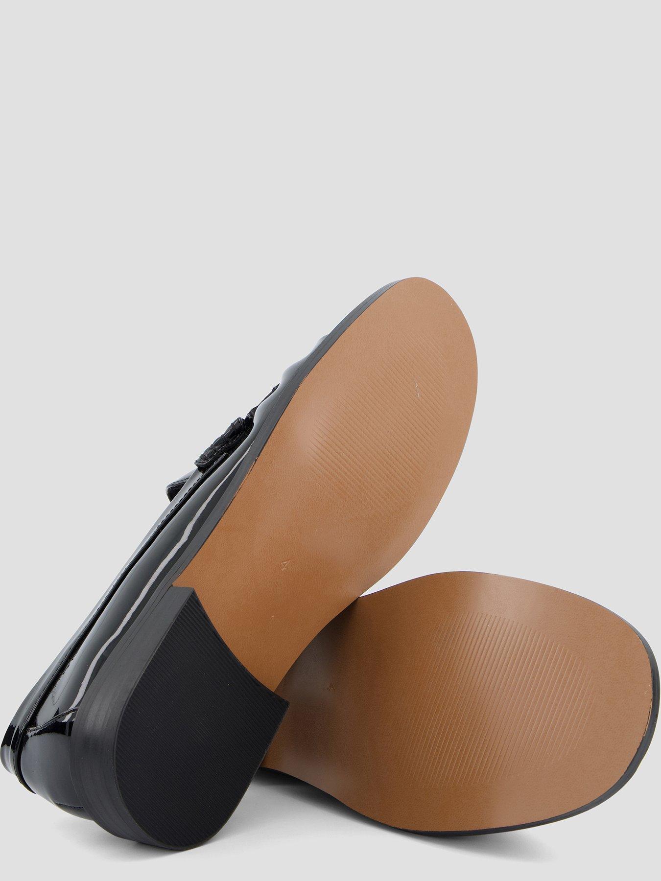Image 4 of 7 of The Very Collection Square Toe Ruched Loafer - Black