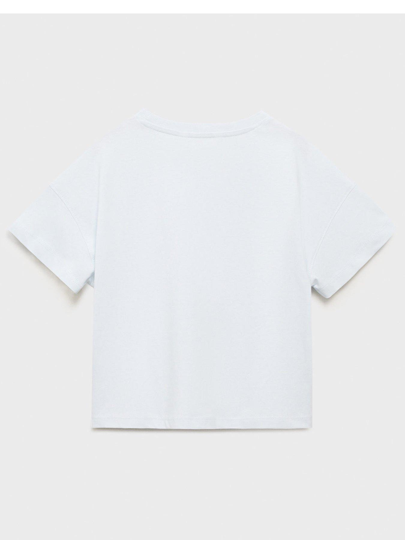 Image 2 of 4 of Mango Girls NYC Short Sleeve T-Shirt - Light Blue