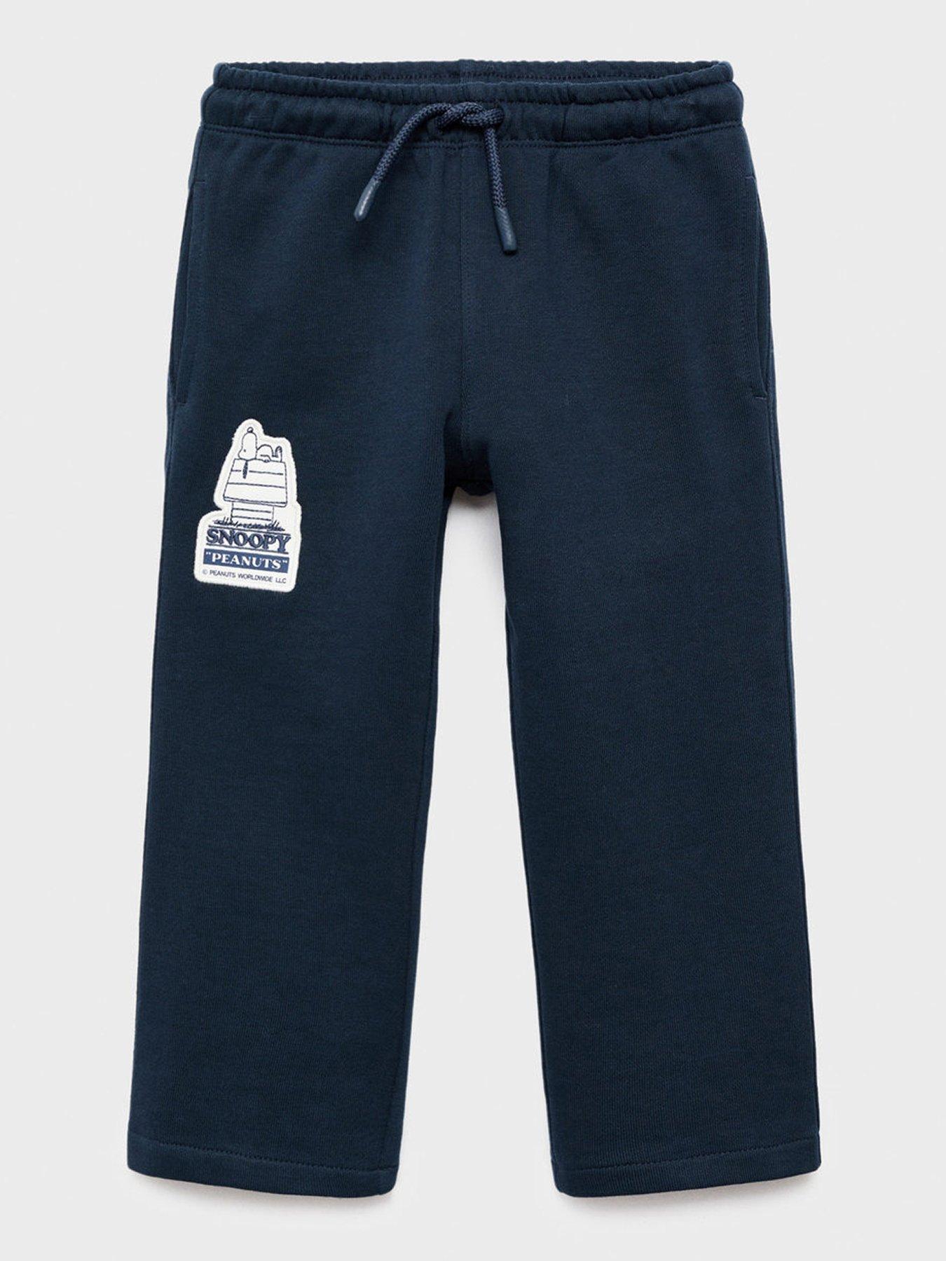 undefined Younger Boys Snoopy Co-ord Joggers - Navy