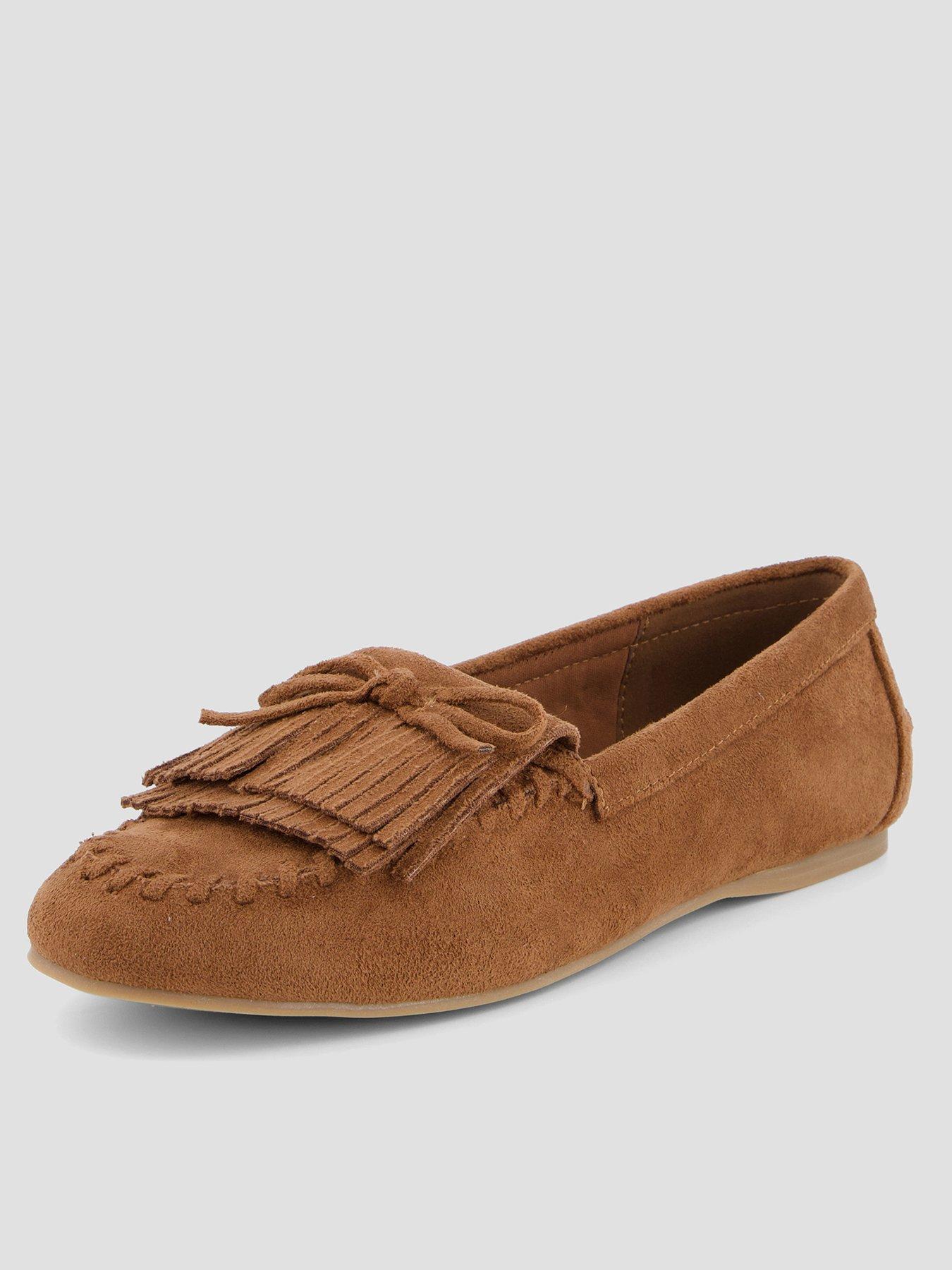 The Very Collection Tassel Moccasin Loafer Shoes – Tan