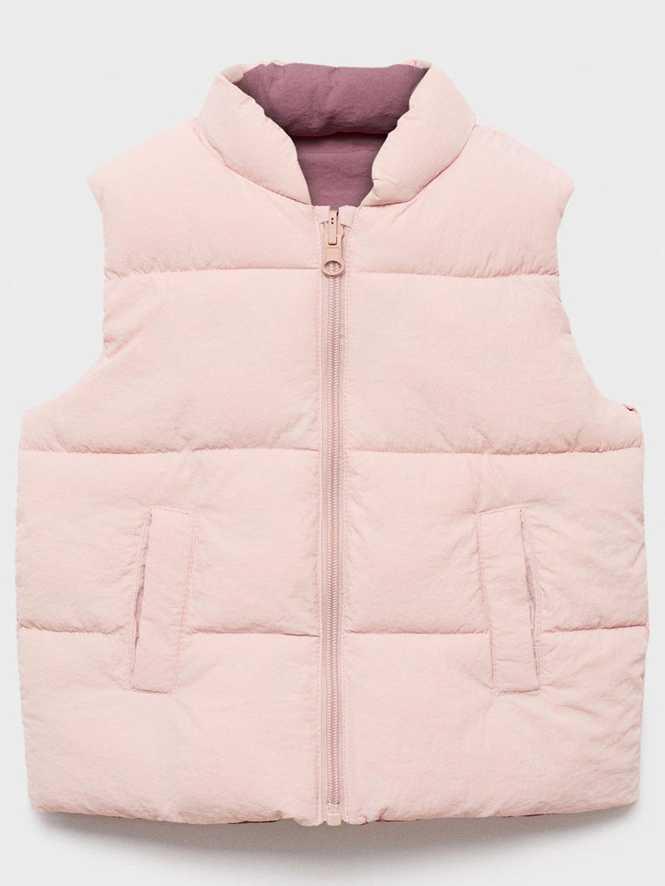 undefined Younger Girls Reversilbe Gilet - Pink